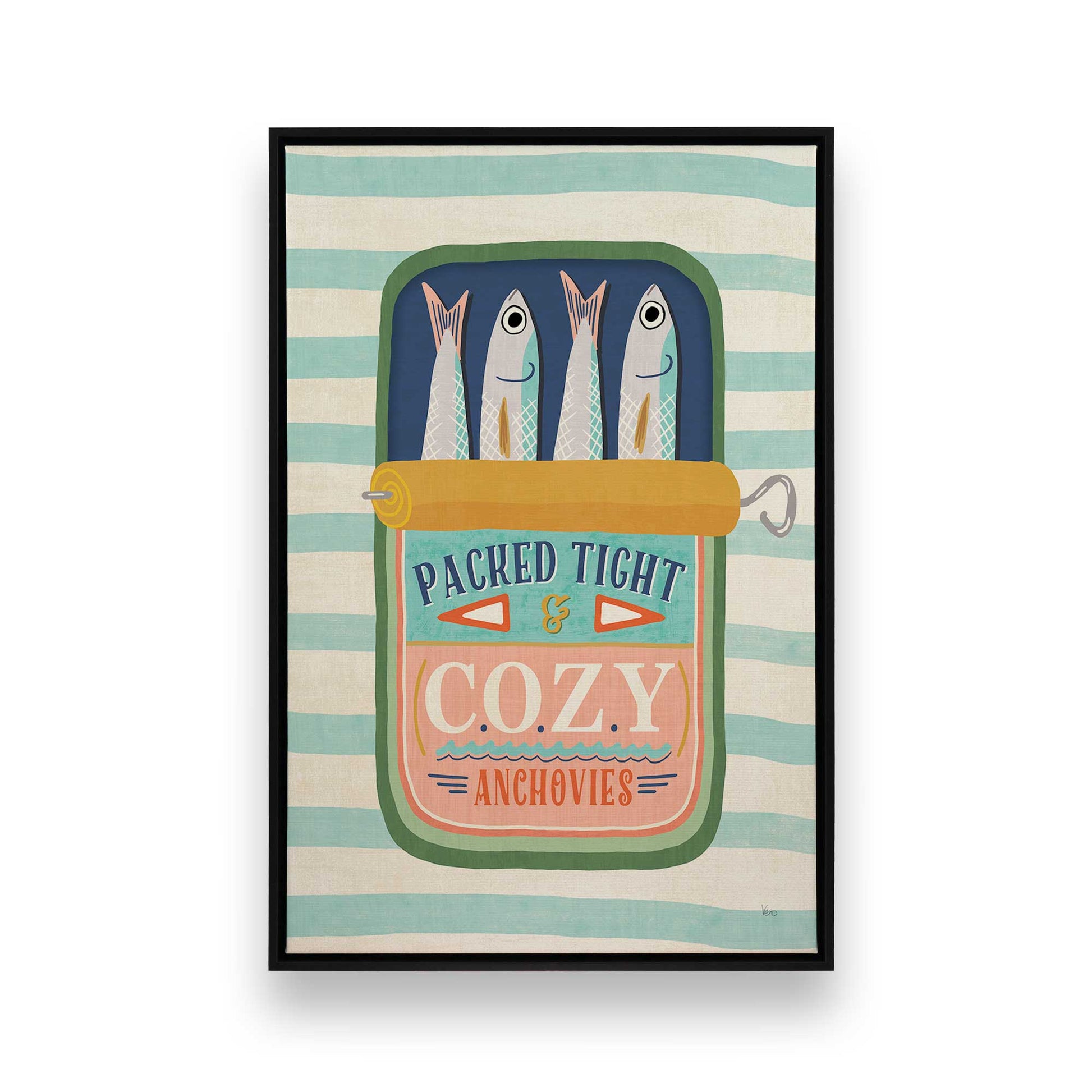 [Color:Satin Black], Picture of art in a Satin Black frame