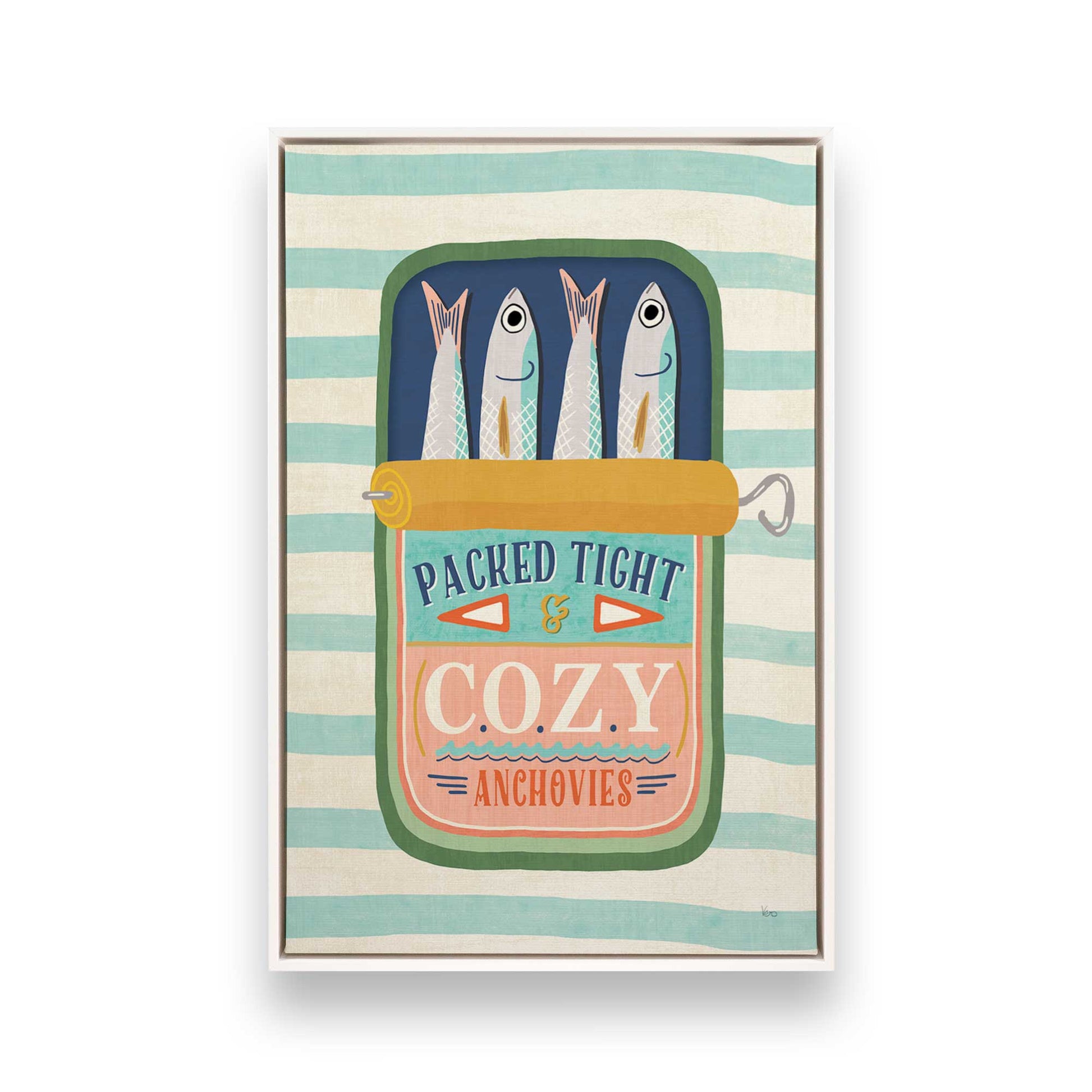 [Color:Opaque White], Picture of art in a White frame