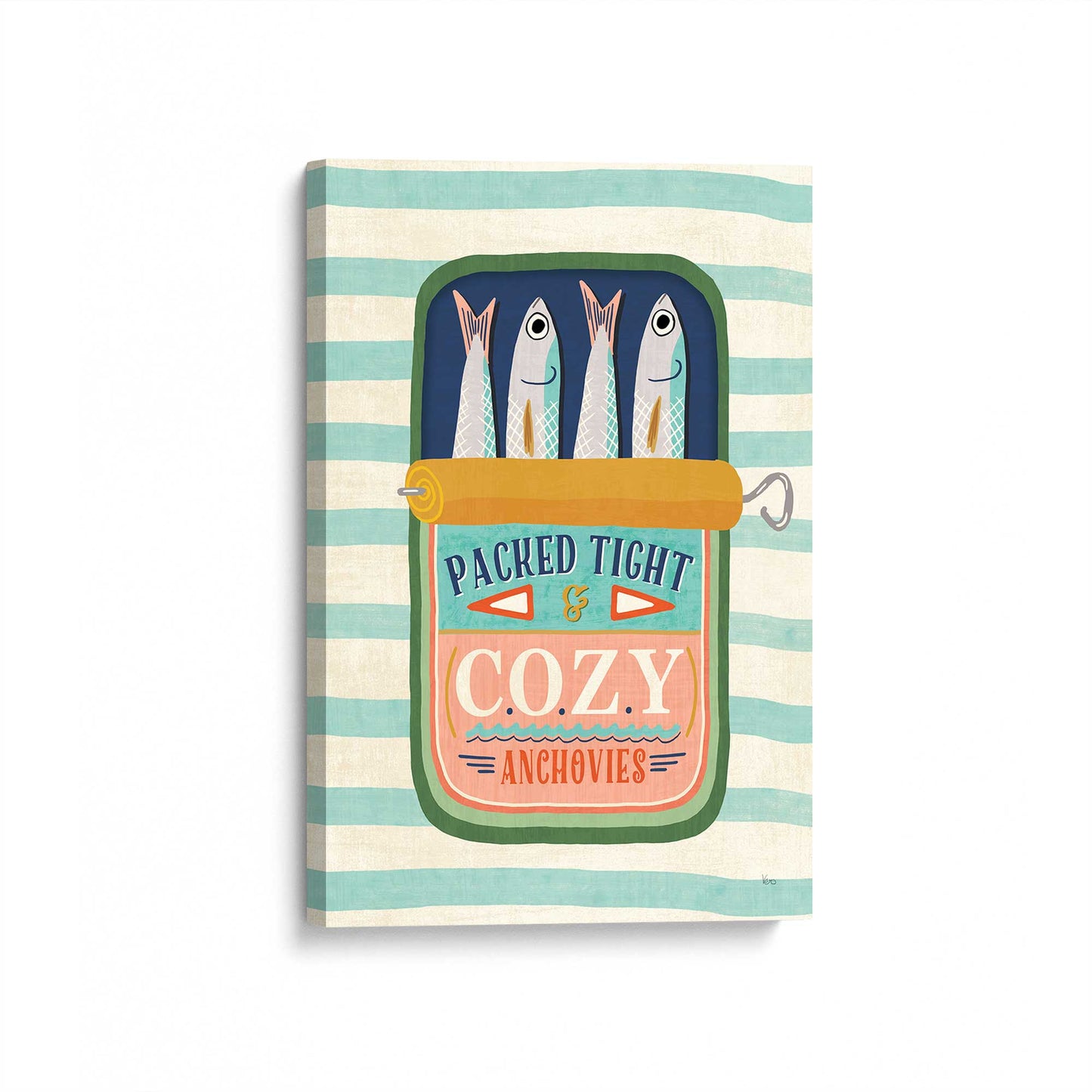 [Color:Stretched Canvas], Picture of art at an angle