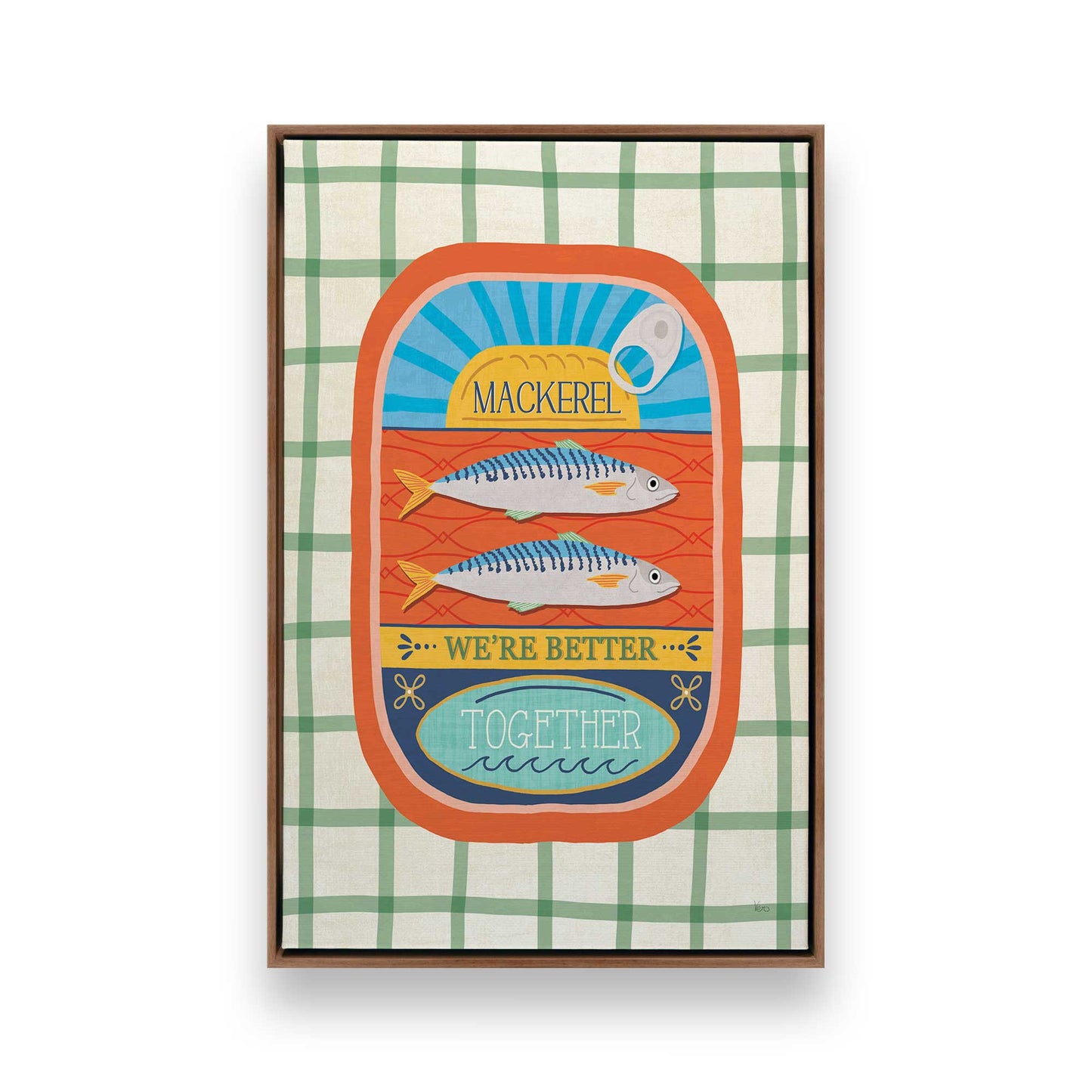 [Color:Walnut], Picture of art in a Walnut frame