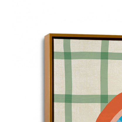 [Color:Polished Gold], Picture of art in a Polished Gold frame at an angle