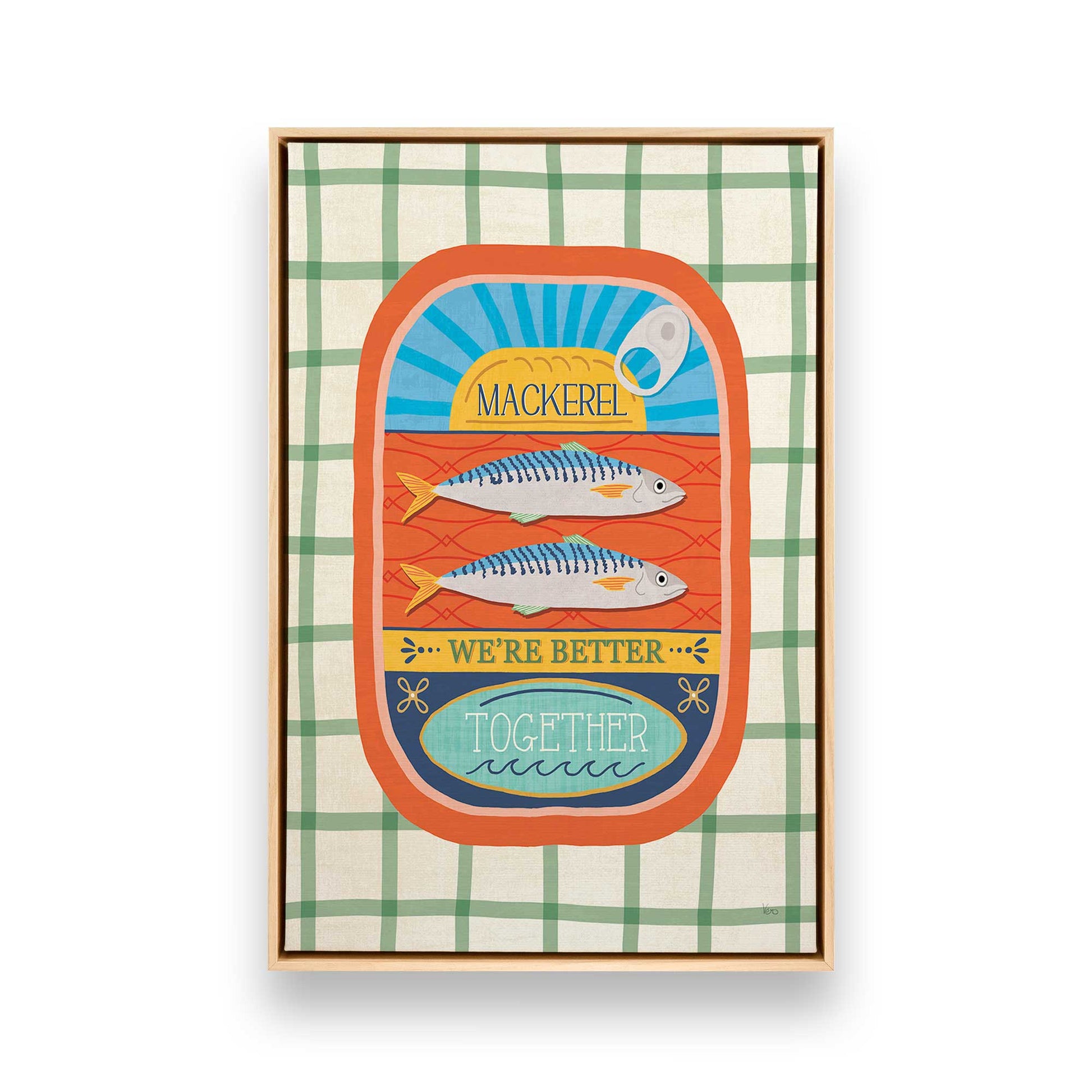 [Color:American Maple], Picture of art in a American Maple frame