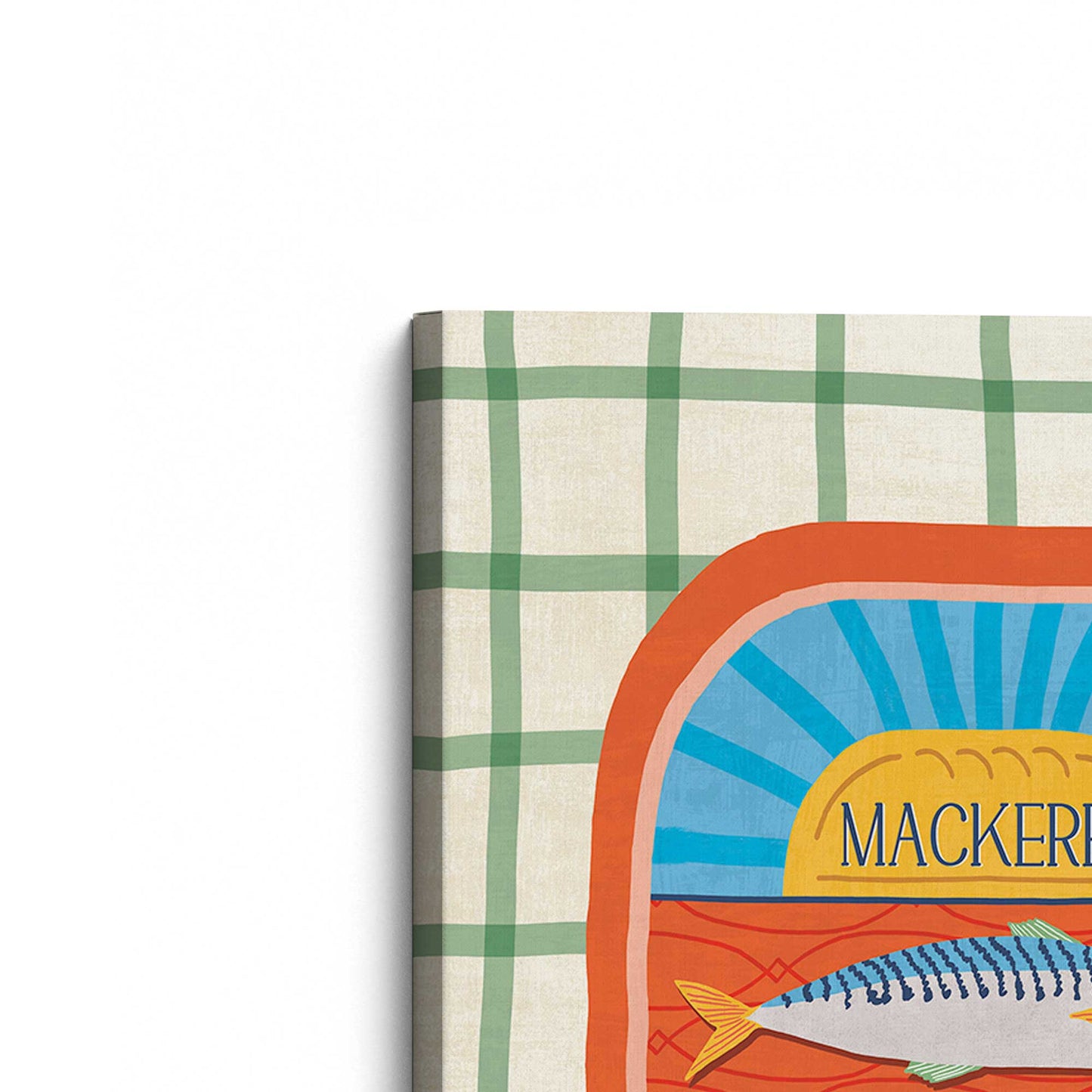 [Color:Stretched Canvas], Picture of the corner of the art