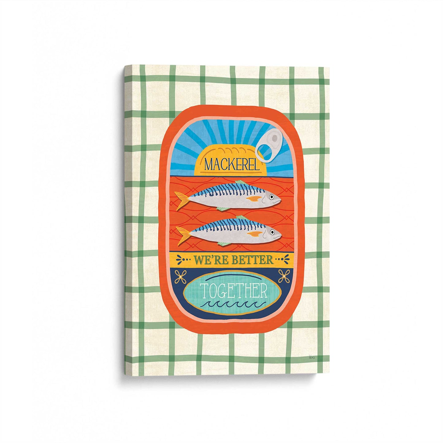 [Color:Stretched Canvas], Picture of art at an angle