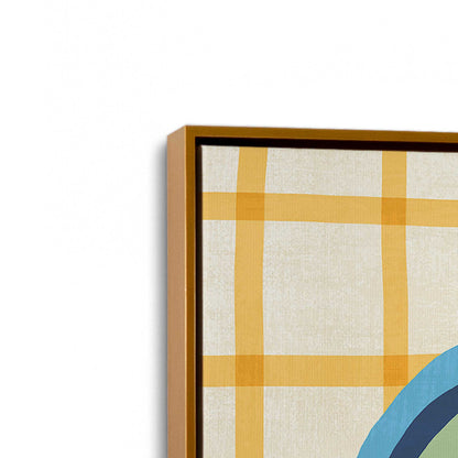 [Color:Polished Gold], Picture of art in a Polished Gold frame at an angle