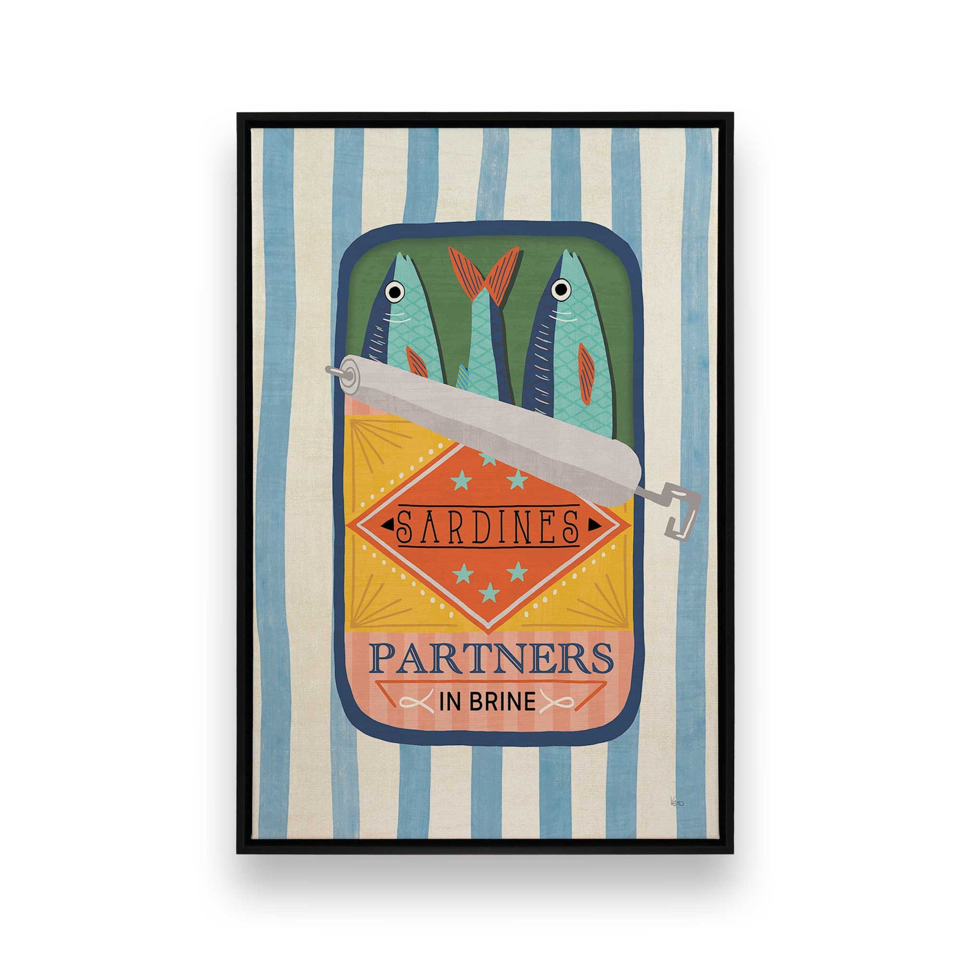 [Color:Satin Black], Picture of art in a Satin Black frame