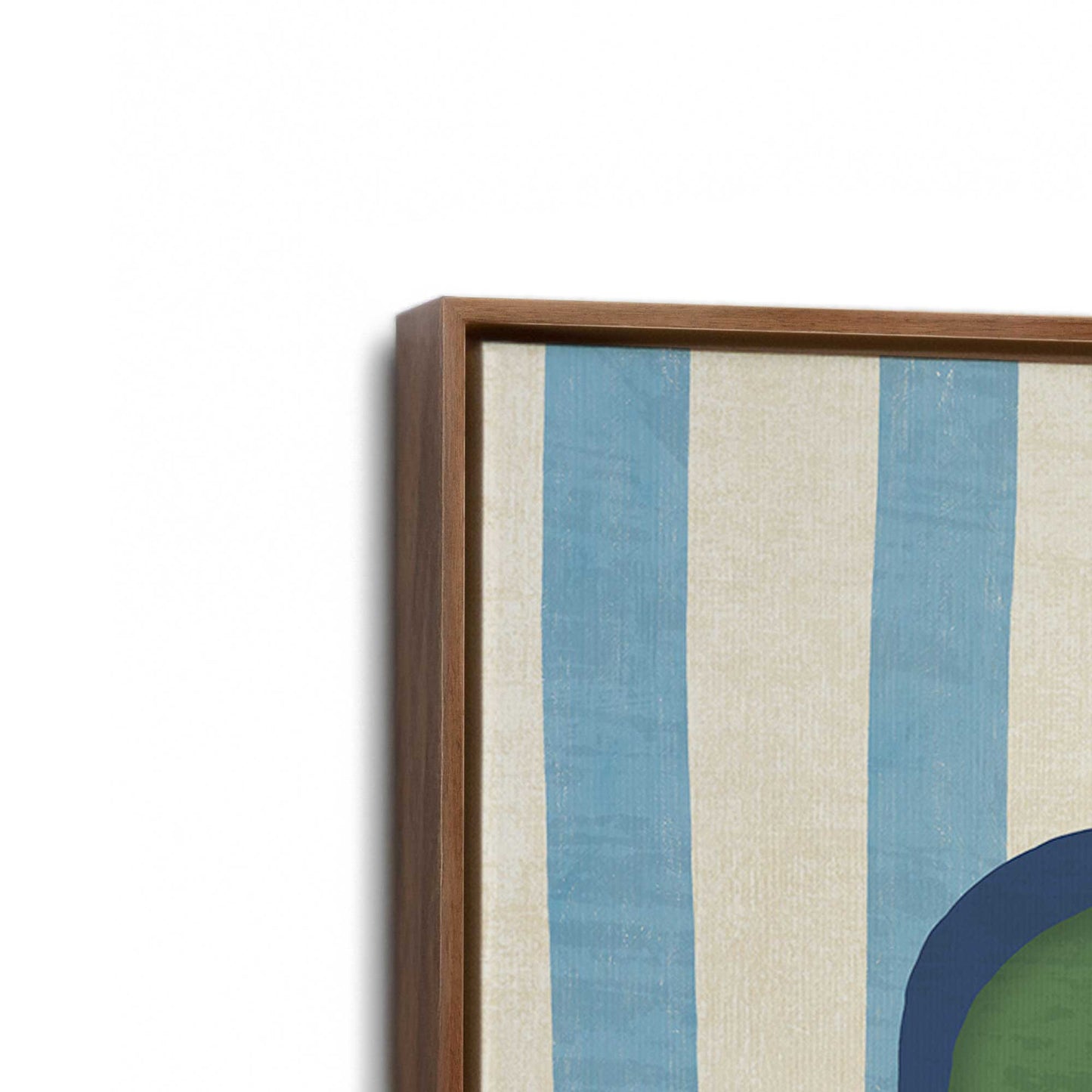 [Color:Walnut], Picture of art in a Walnut frame at an angle