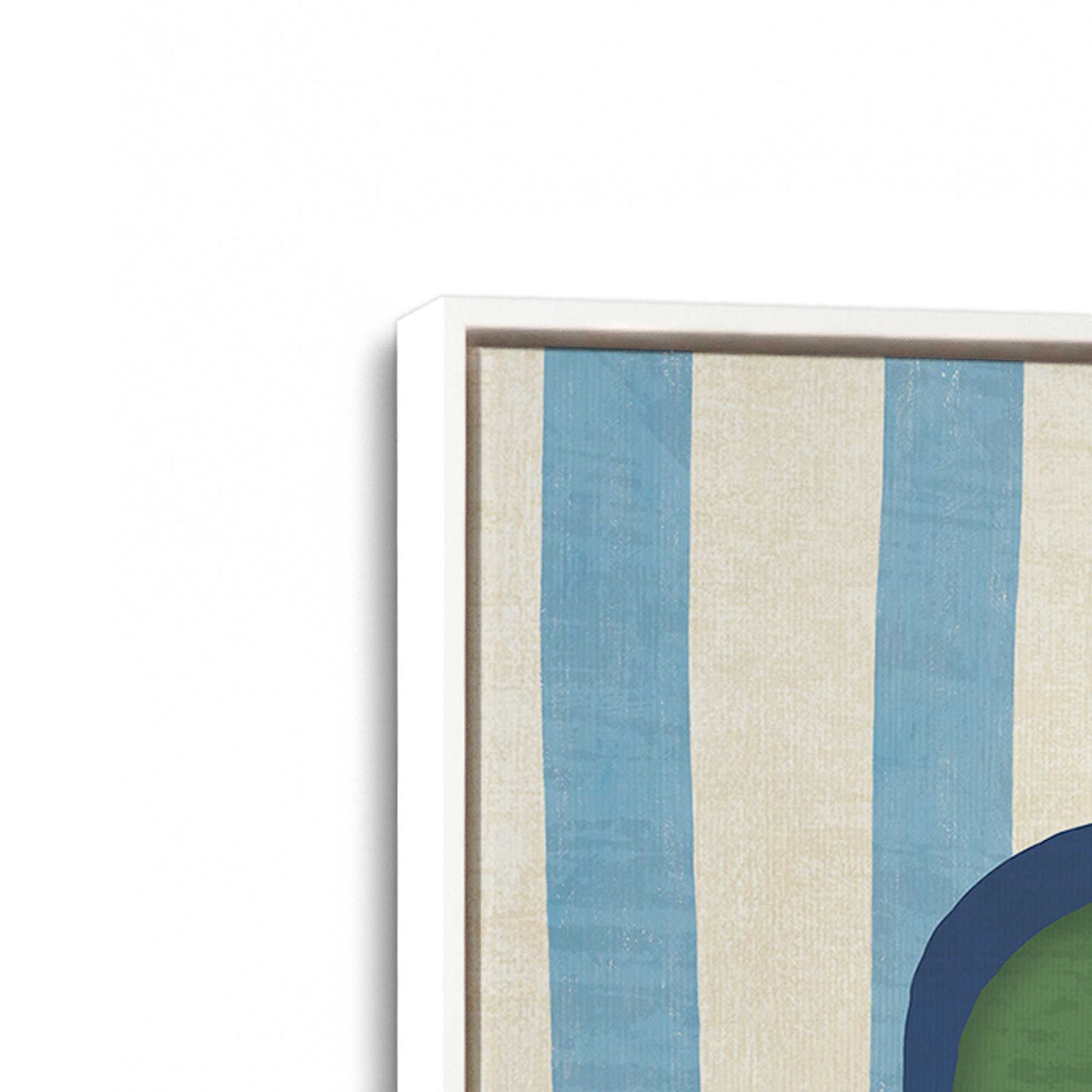 [Color:Opaque White], Picture of art in a White frame at an angle
