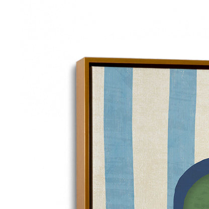 [Color:Polished Gold], Picture of art in a Polished Gold frame at an angle