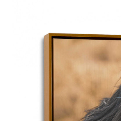 [Color:Polished Gold], Picture of art in a Polished Gold frame at an angle