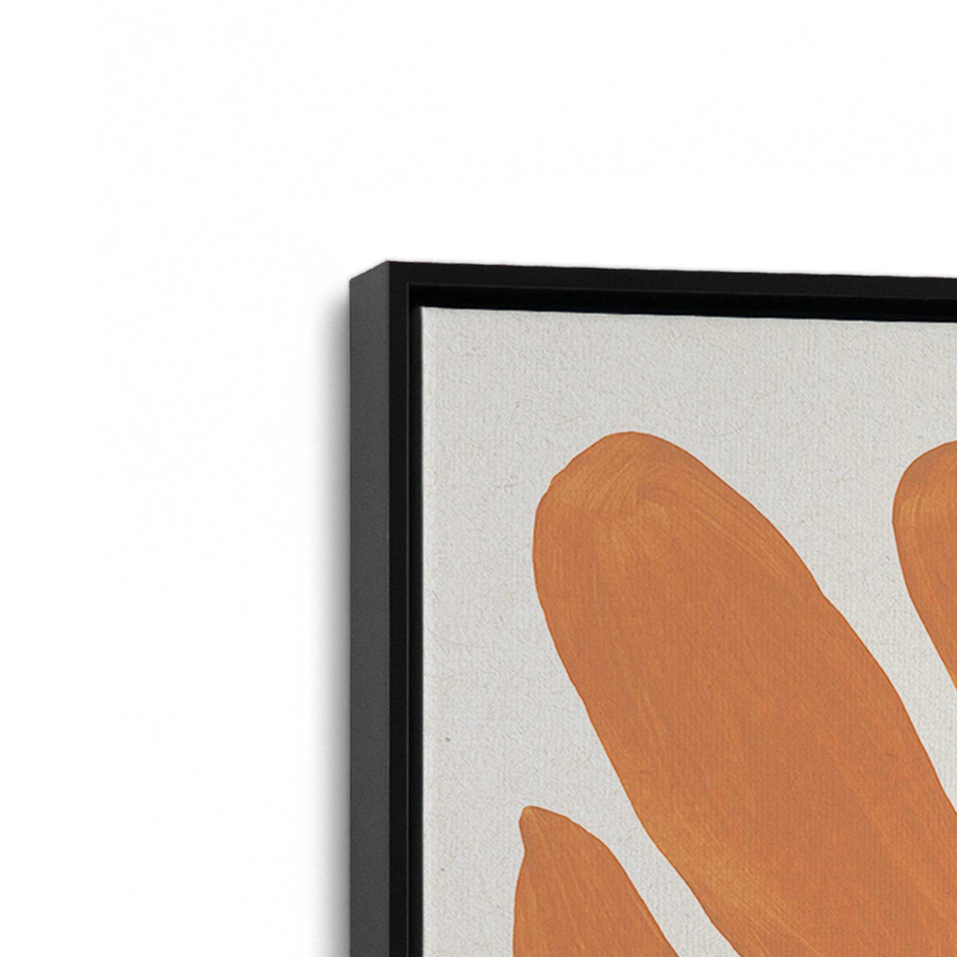 [Color:Satin Black], Picture of art in a Satin Black frame at an angle