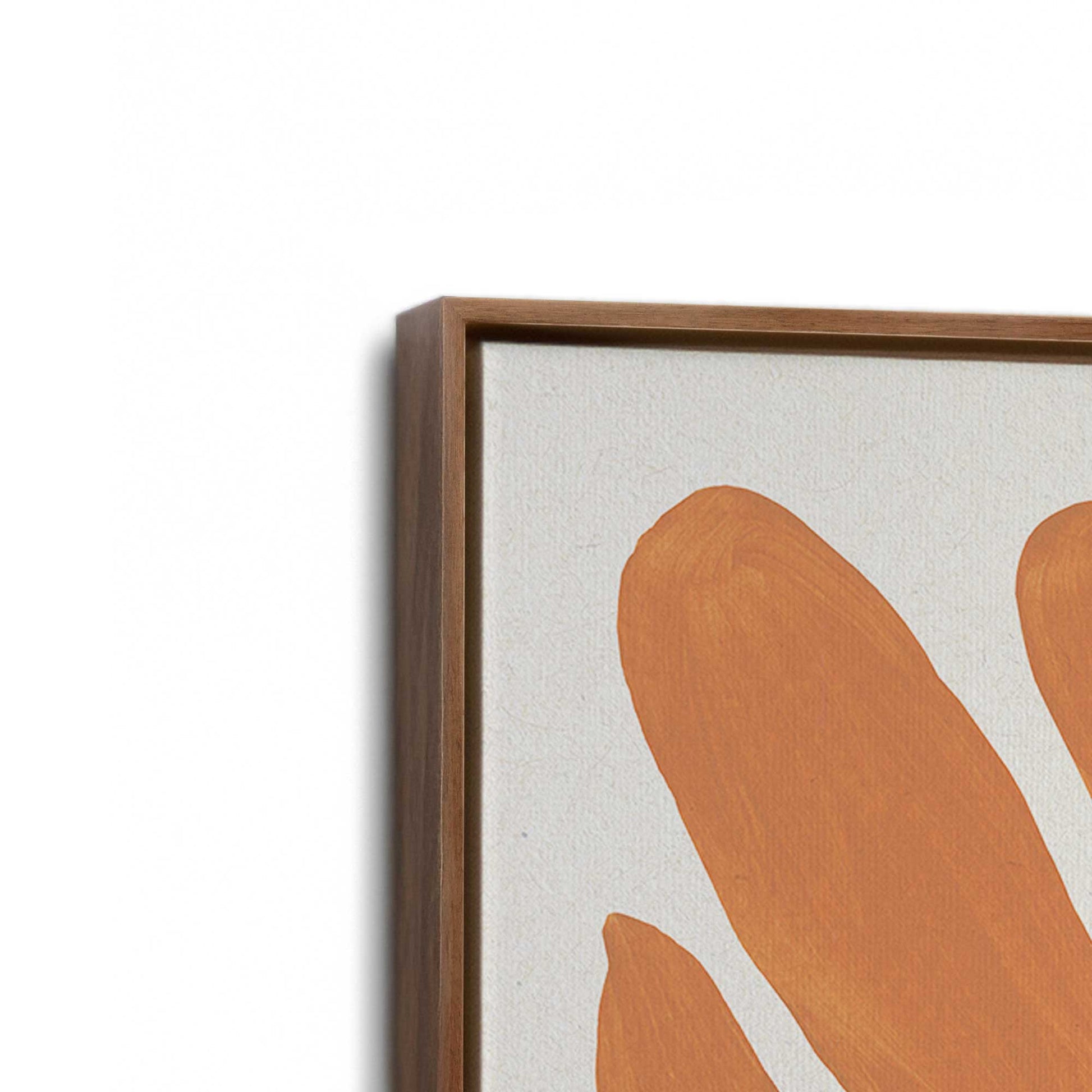 [Color:Walnut], Picture of art in a Walnut frame at an angle
