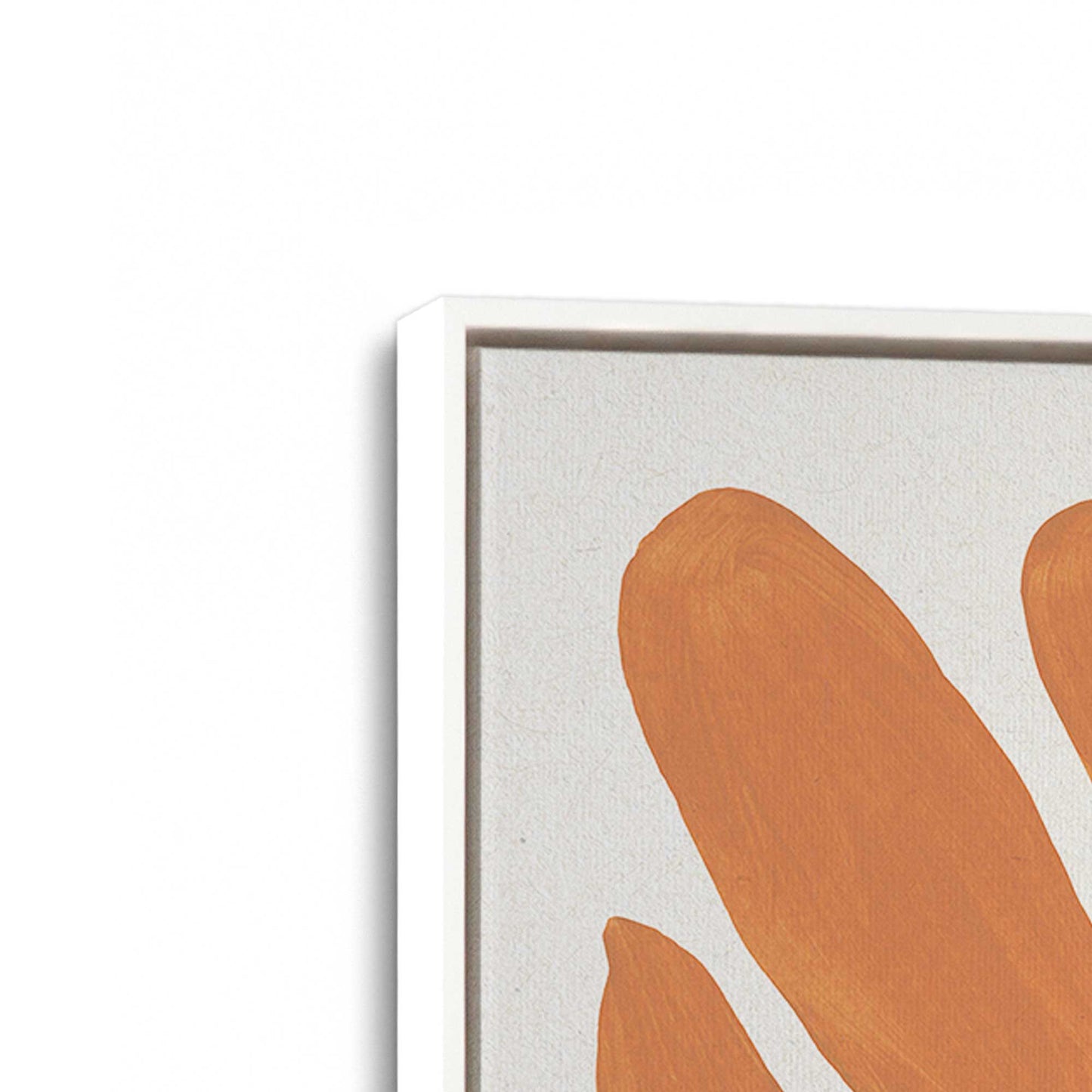 [Color:Opaque White], Picture of art in a White frame at an angle