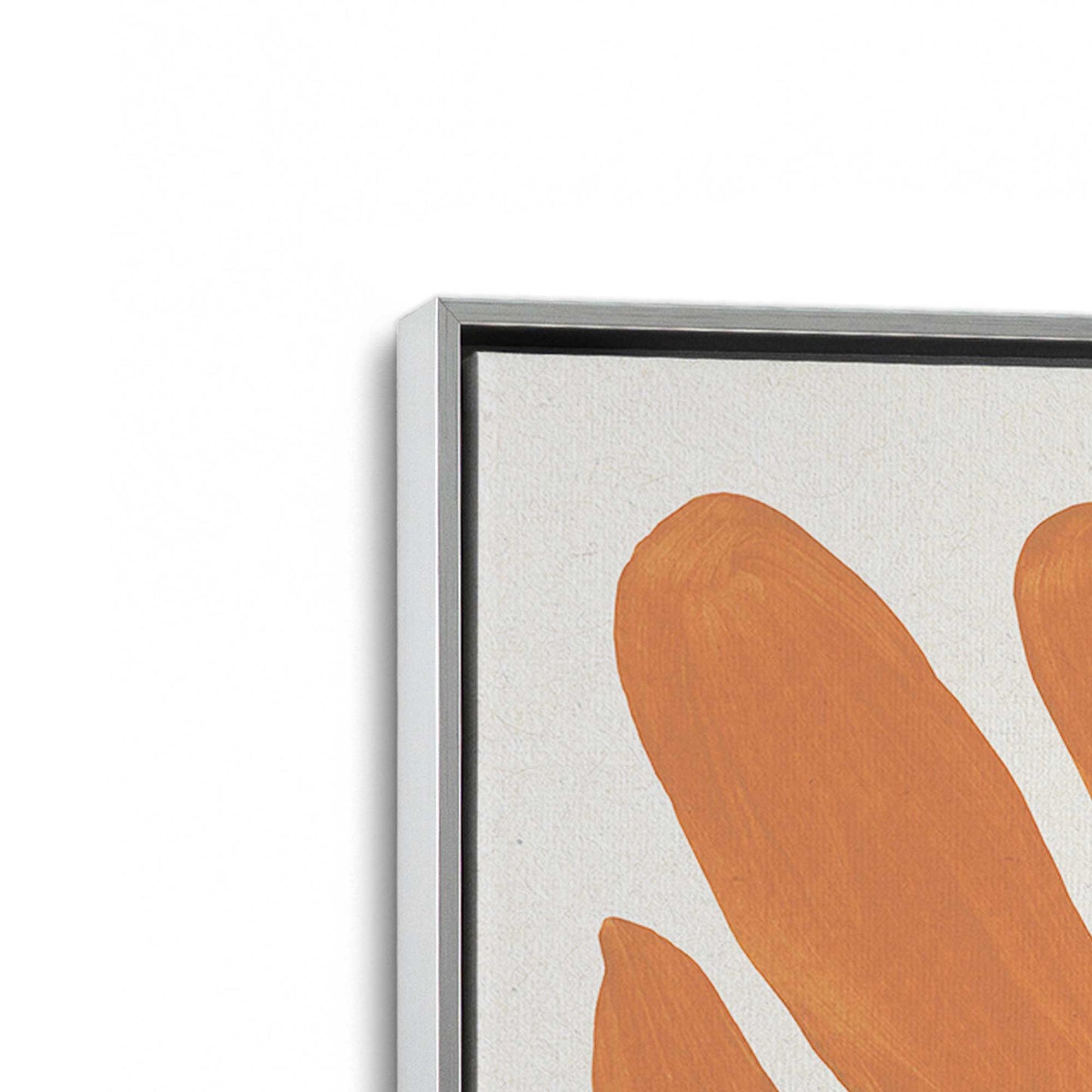 [Color:Polished Chrome], Picture of art in a Polished Chrome frame at an angle