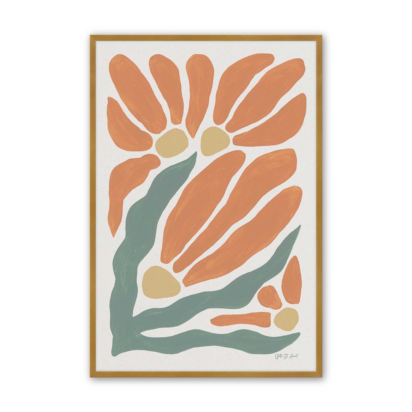 [Color:Polished Gold], Picture of art in a Polished Gold frame