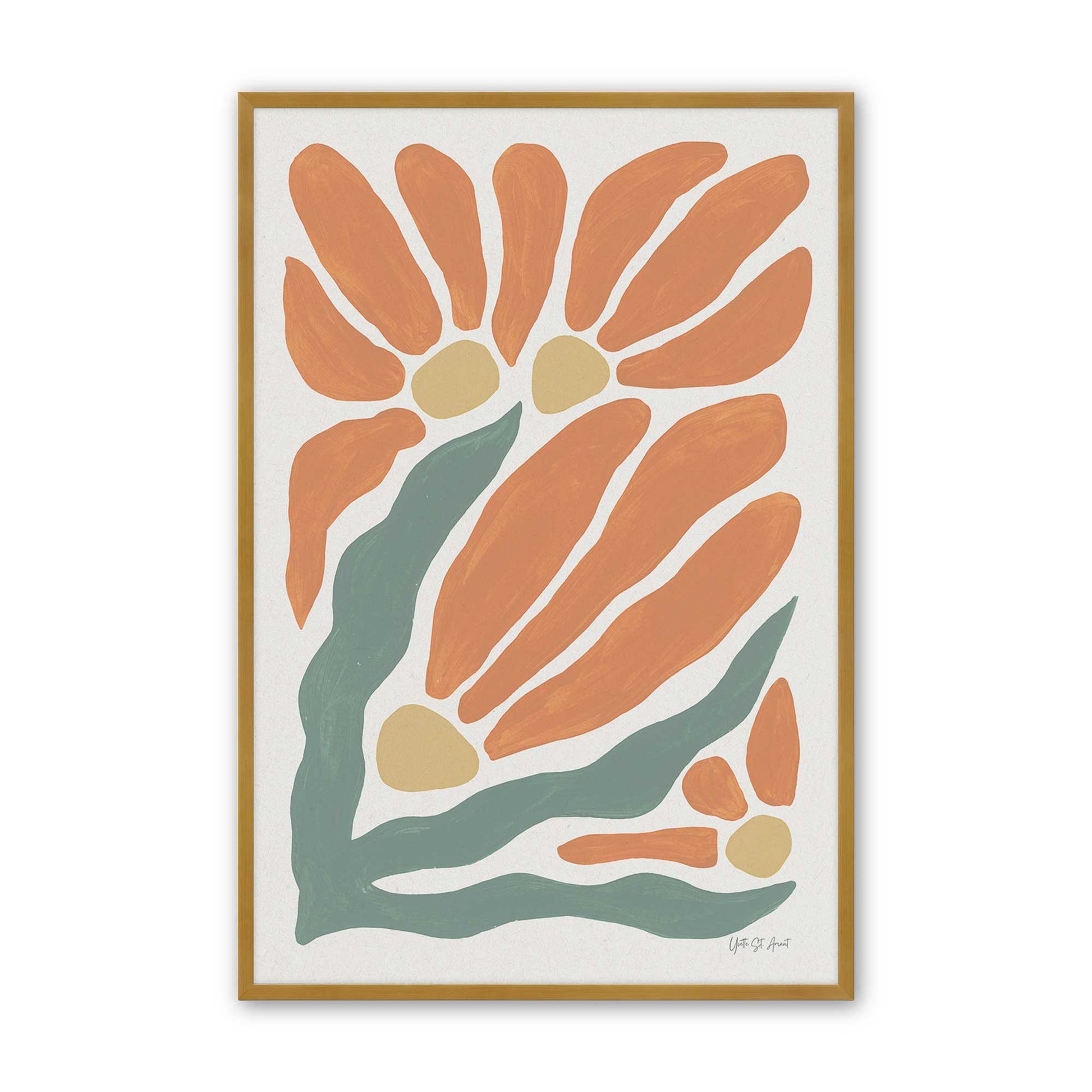 [Color:Polished Gold], Picture of art in a Polished Gold frame