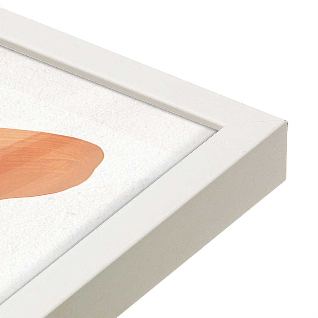 [Color:Opaque White], Picture of art in a Opaque White frame at an angle
