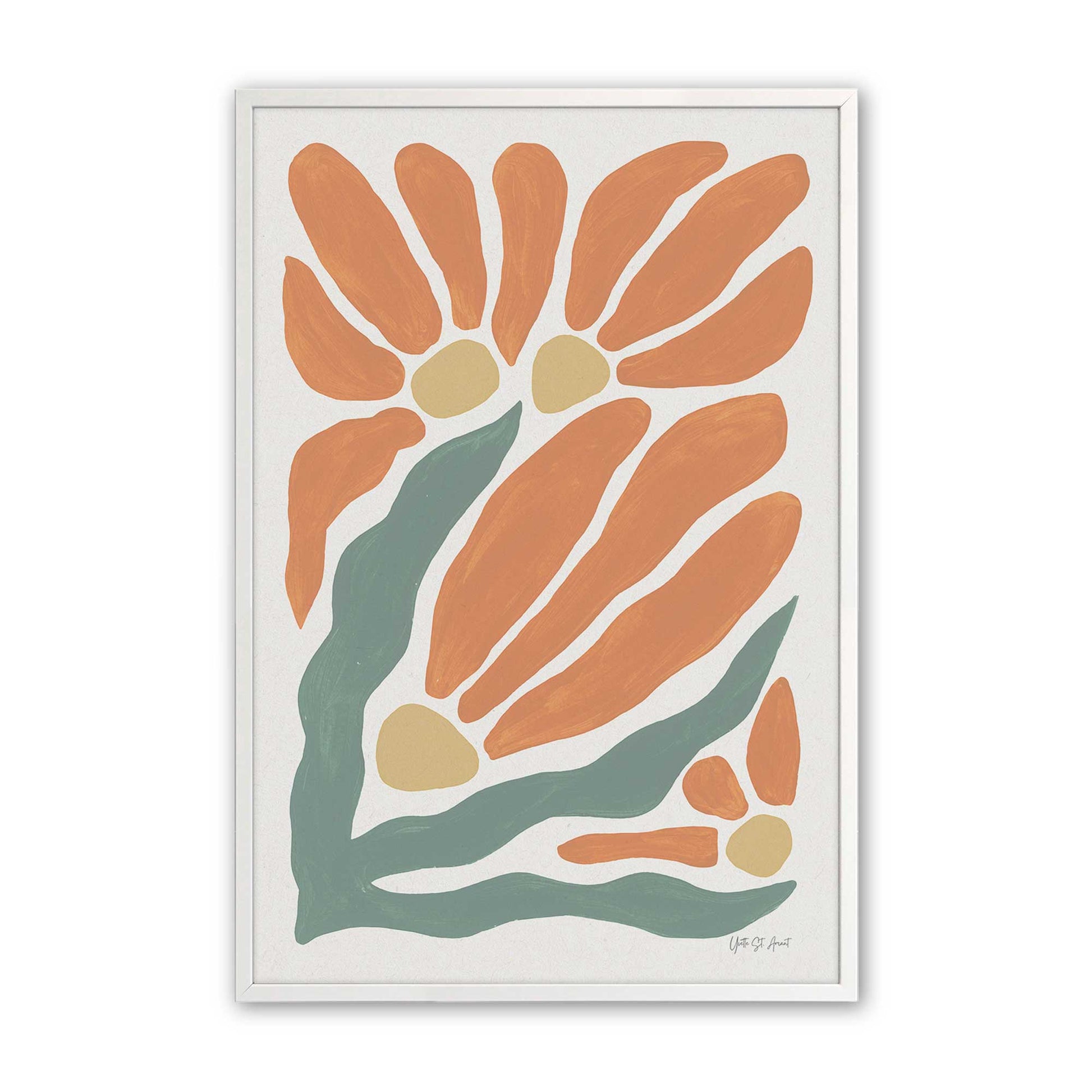 [Color:Opaque White], Picture of art in a Opaque White frame