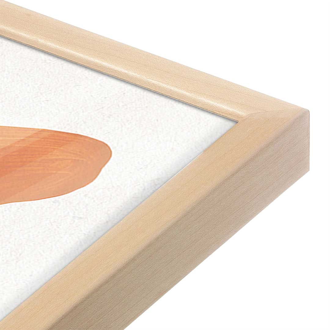 [Color:Raw Maple], Picture of art in a Raw Maple frame at an angle