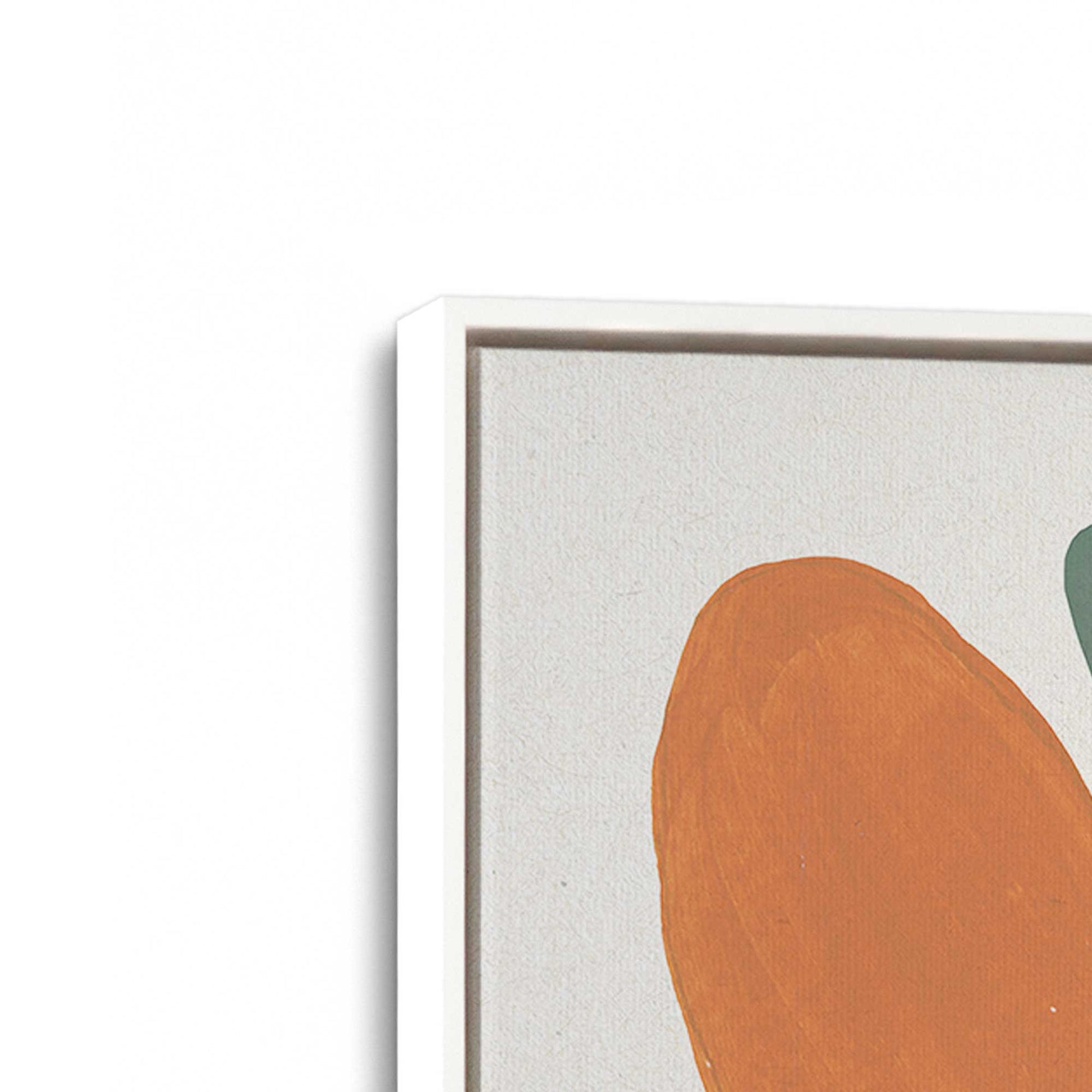 [Color:Opaque White], Picture of art in a White frame at an angle