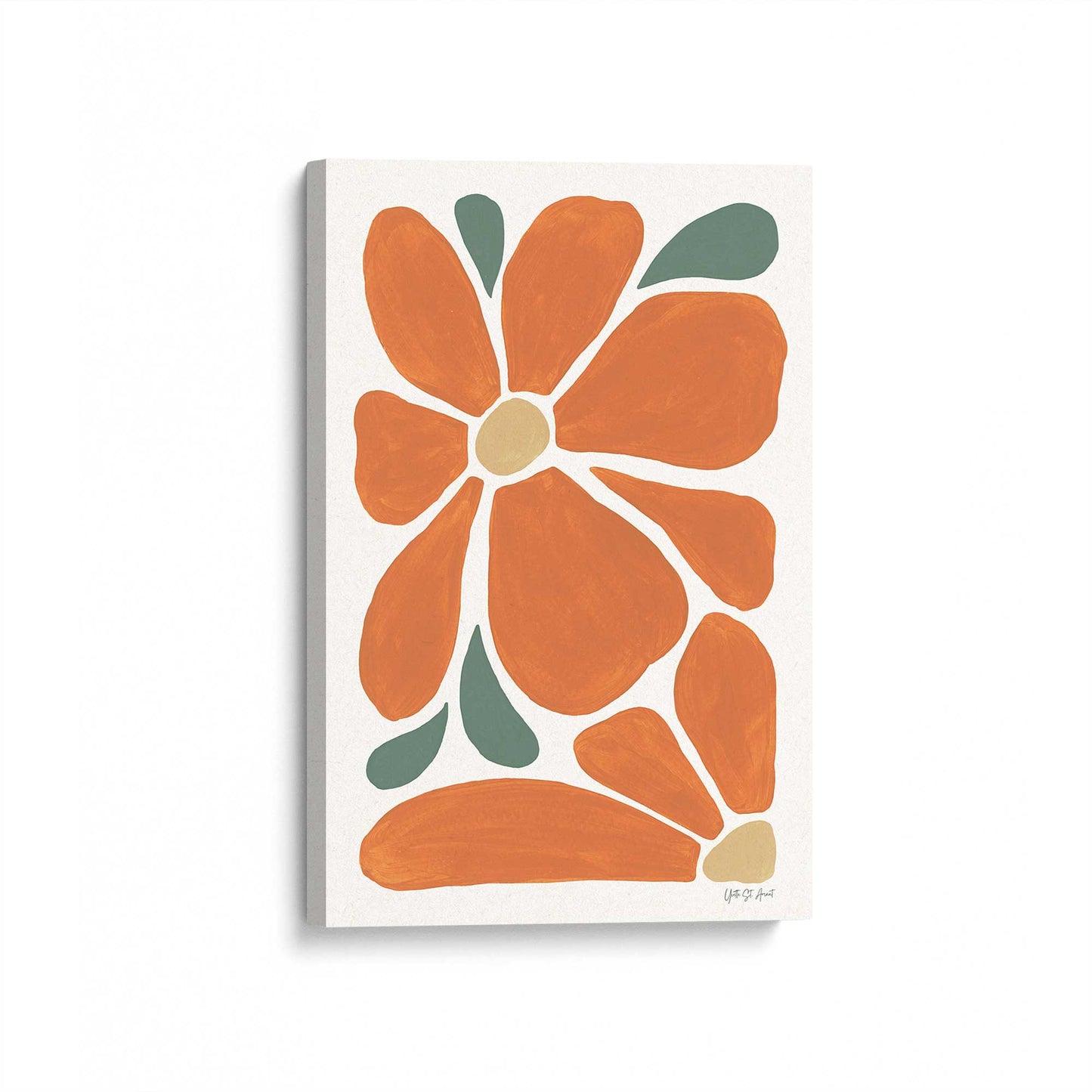 [Color:Stretched Canvas], Picture of art at an angle