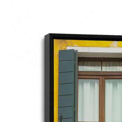 [Color:Satin Black], Picture of art in a Satin Black frame at an angle