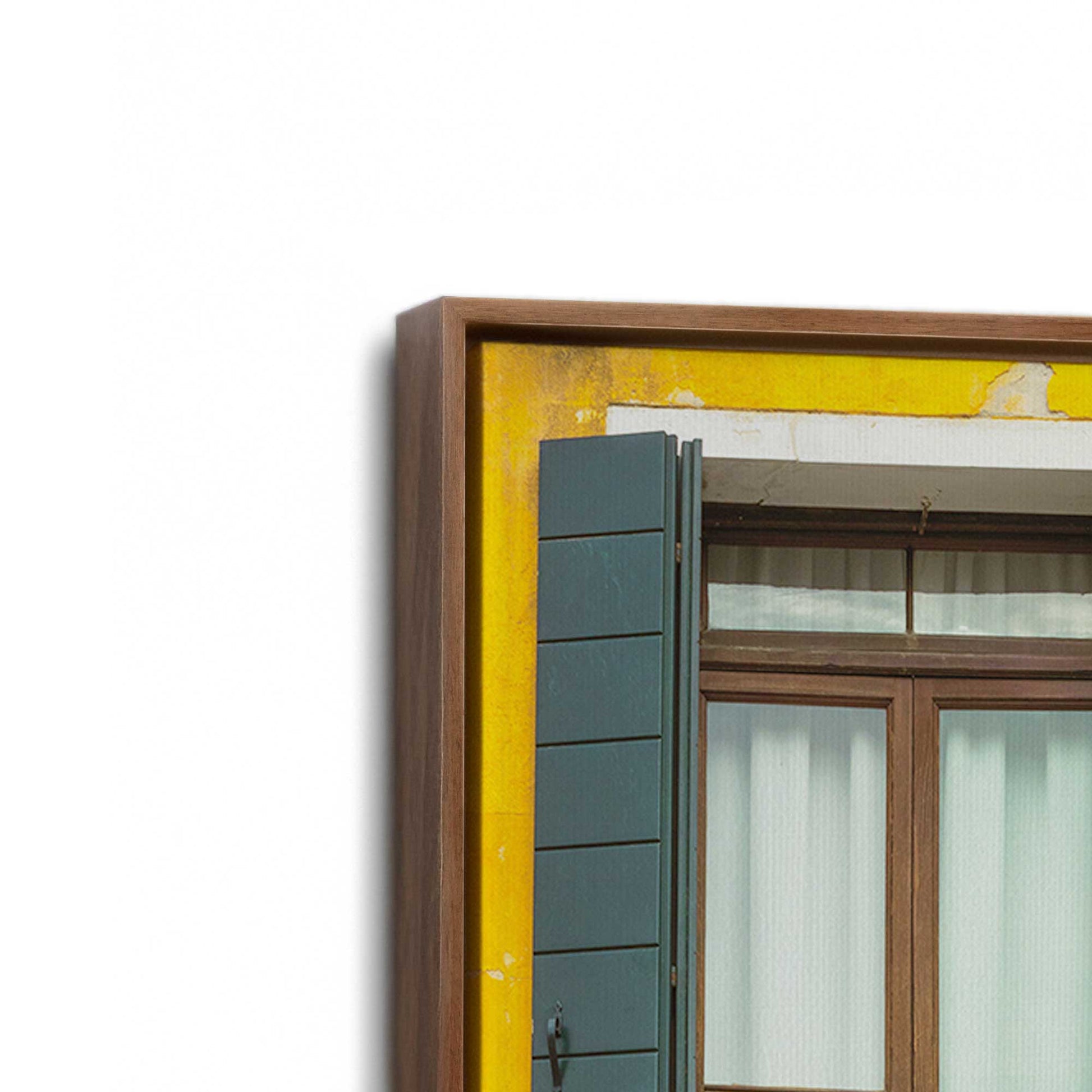 [Color:Walnut], Picture of art in a Walnut frame at an angle