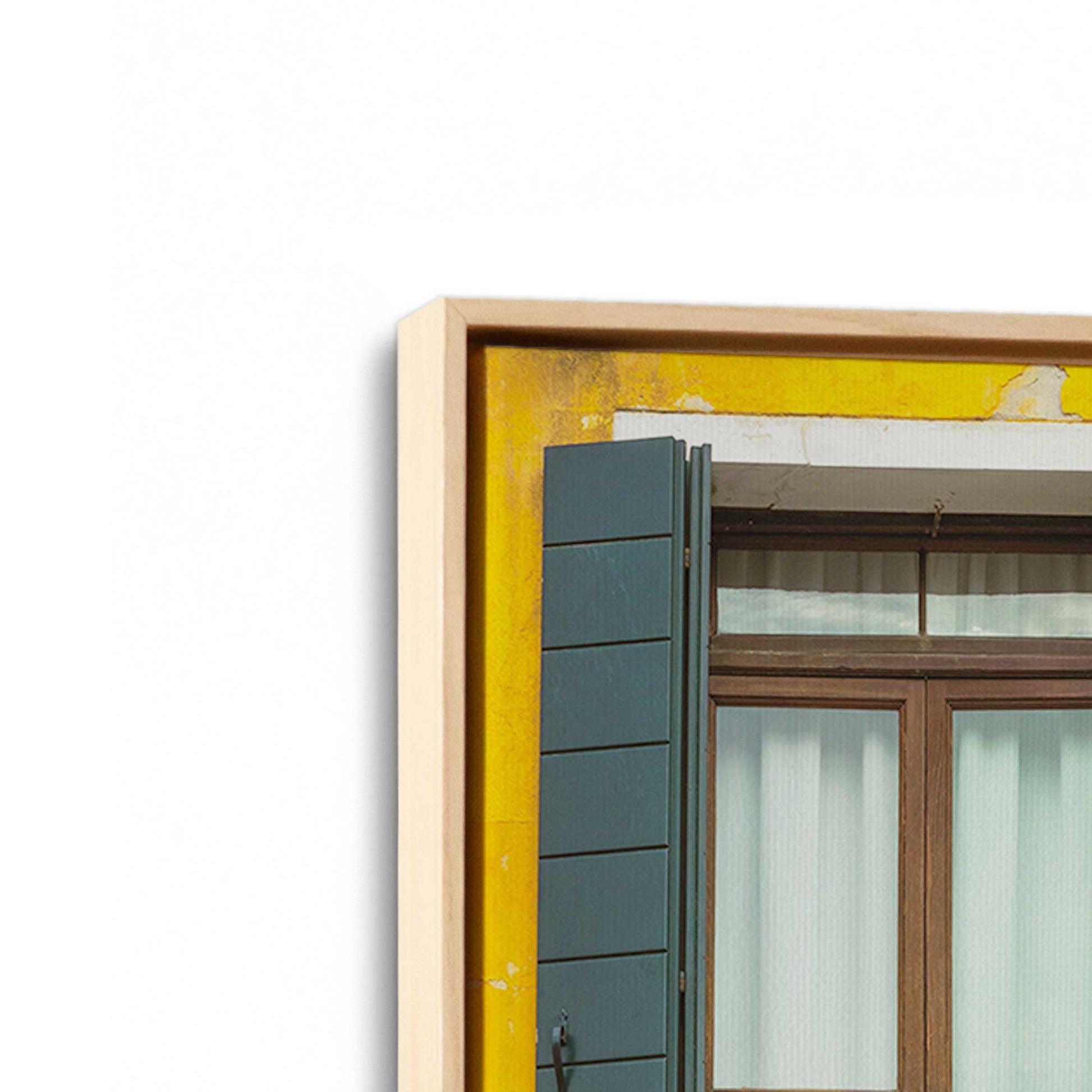 [Color:American Maple], Picture of art in a American Maple frame at an angle
