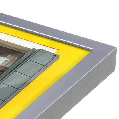 [Color:Polished Chrome], Picture of art in a Polished Chrome frame at an angle
