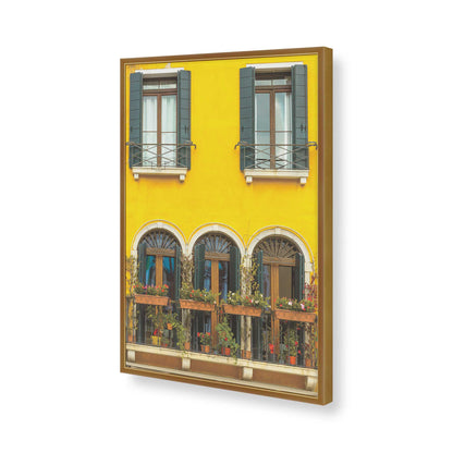 [Color:Polished Gold], Picture of art in a Polished Gold frame of the corner