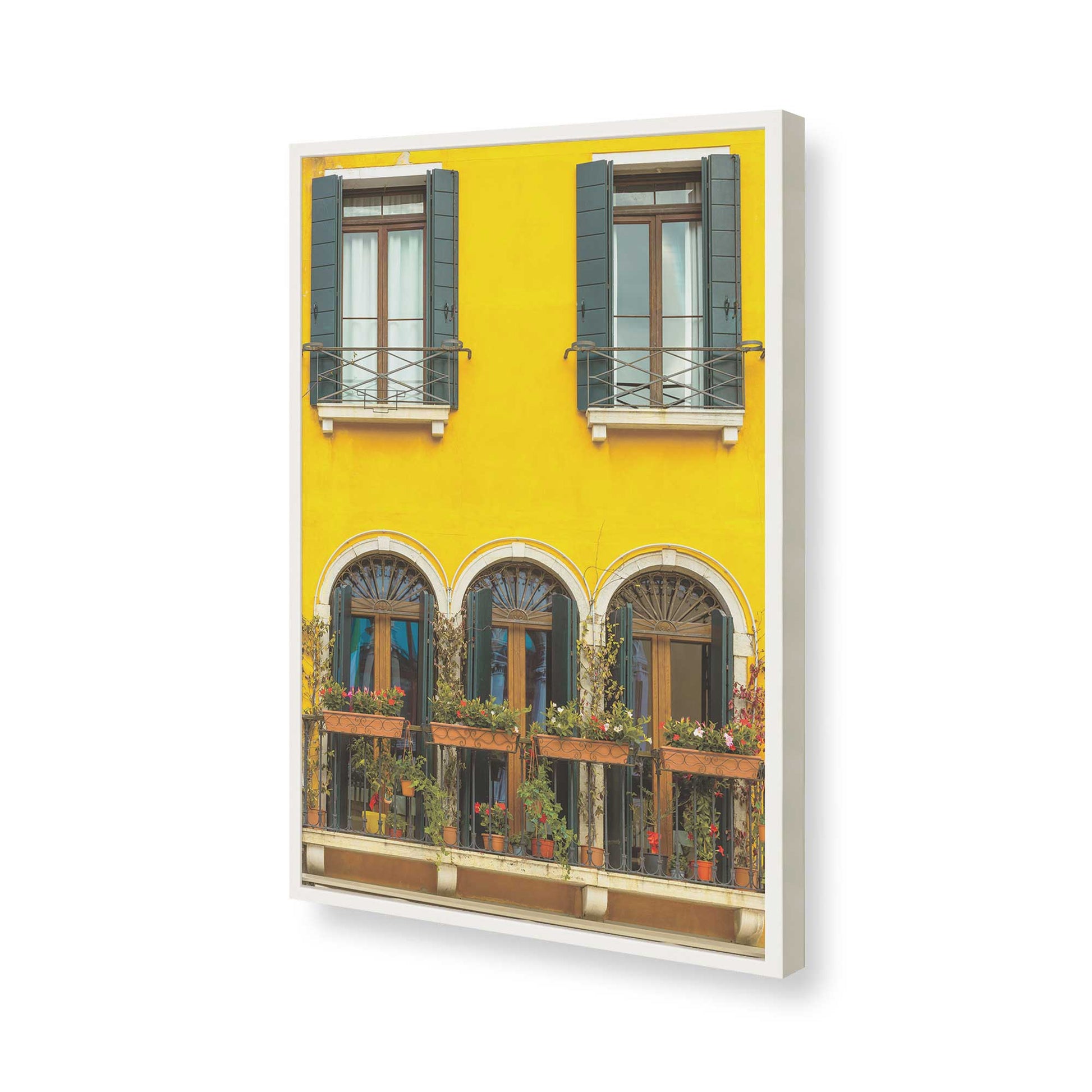 [Color:Opaque White], Picture of art in a Opaque White frame of the corner