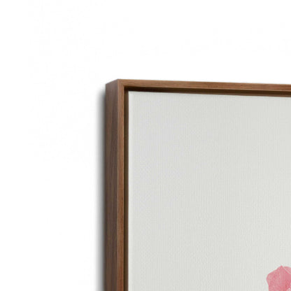 [Color:Walnut], Picture of art in a Walnut frame at an angle