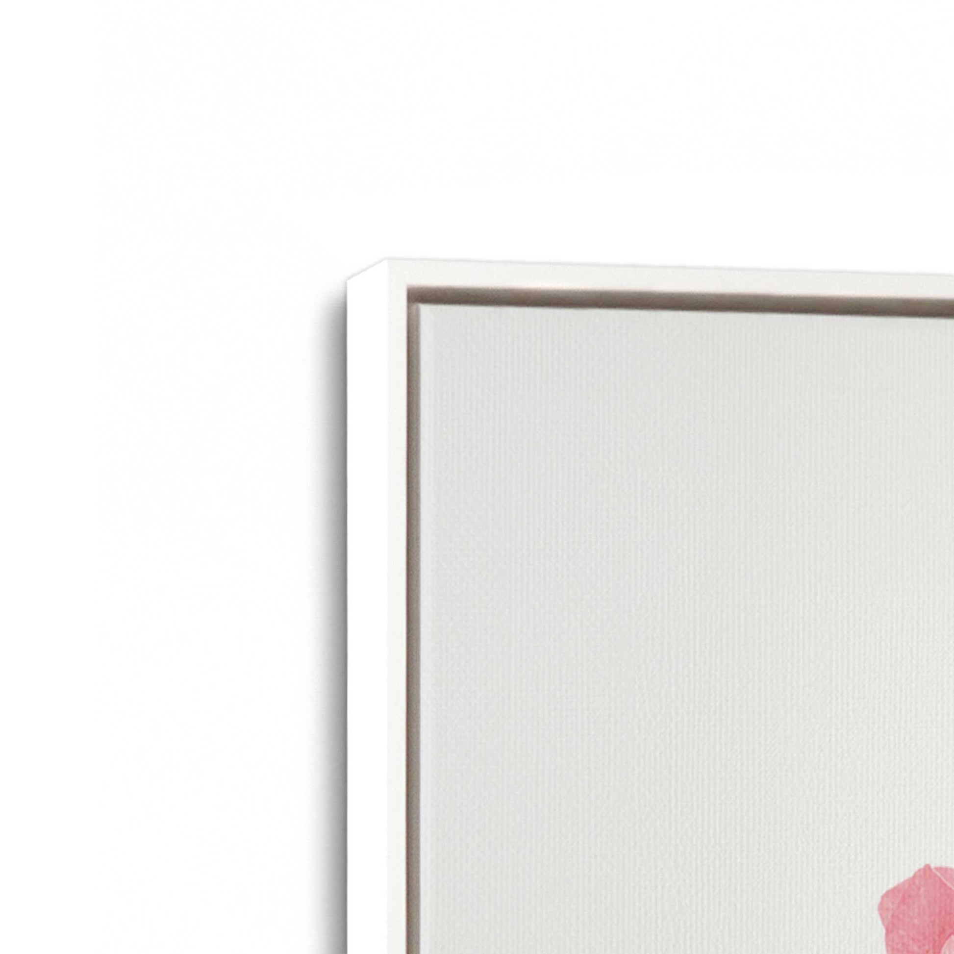 [Color:Opaque White], Picture of art in a White frame at an angle