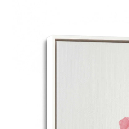 [Color:Opaque White], Picture of art in a White frame at an angle
