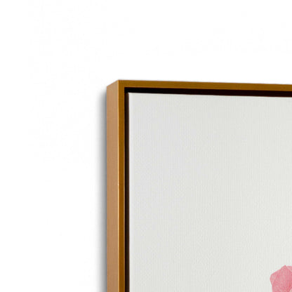 [Color:Polished Gold], Picture of art in a Polished Gold frame at an angle