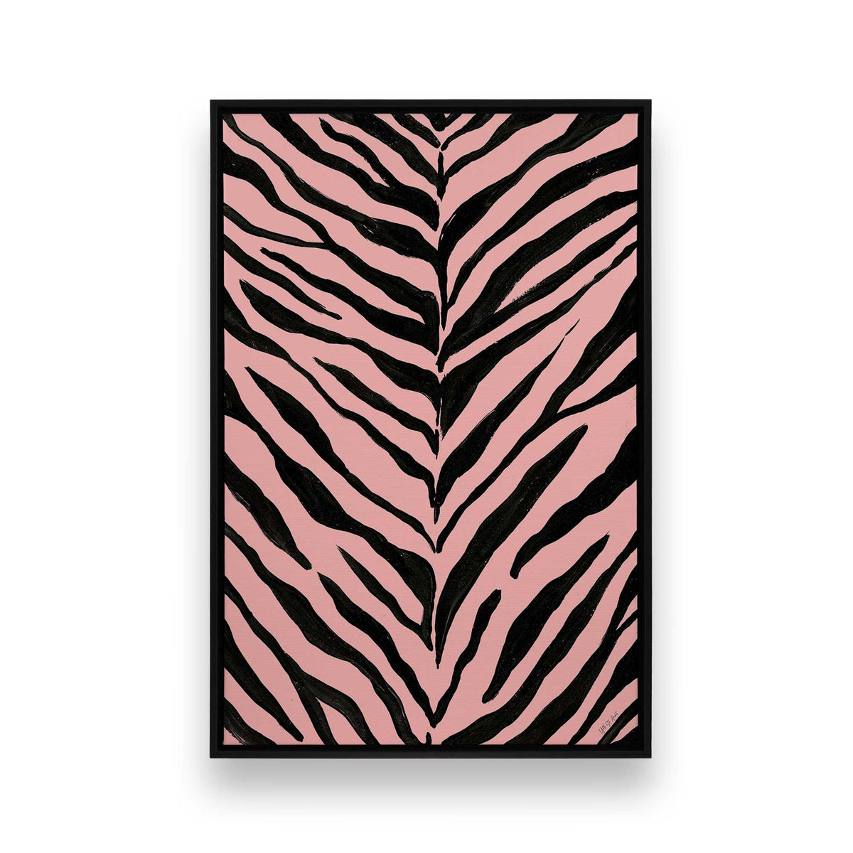 [Color:Satin Black], Picture of art in a Satin Black frame