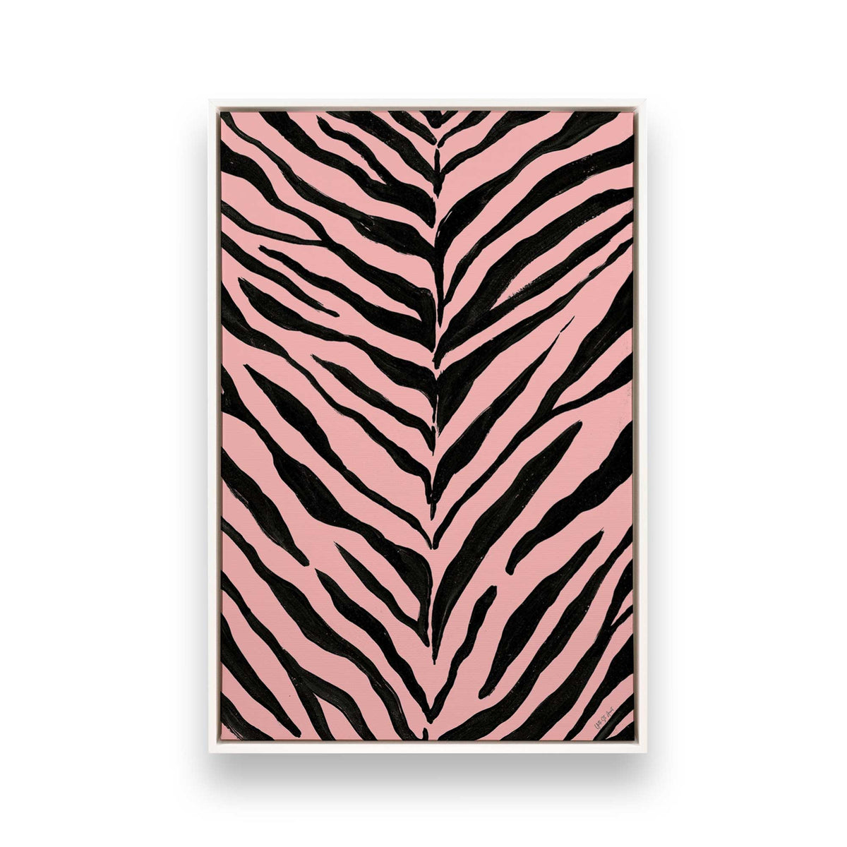 [Color:Opaque White], Picture of art in a White frame