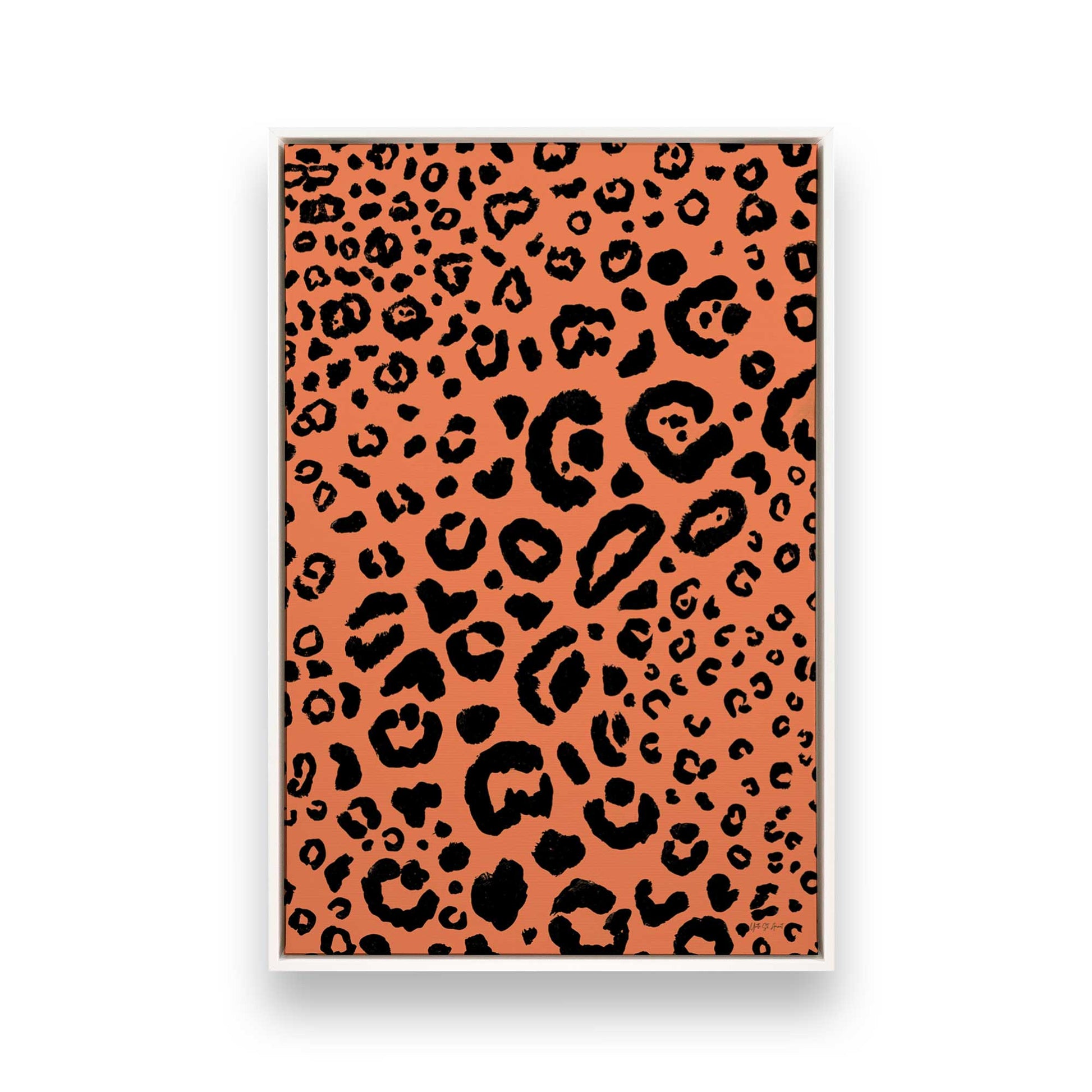 [Color:Opaque White], Picture of art in a White frame
