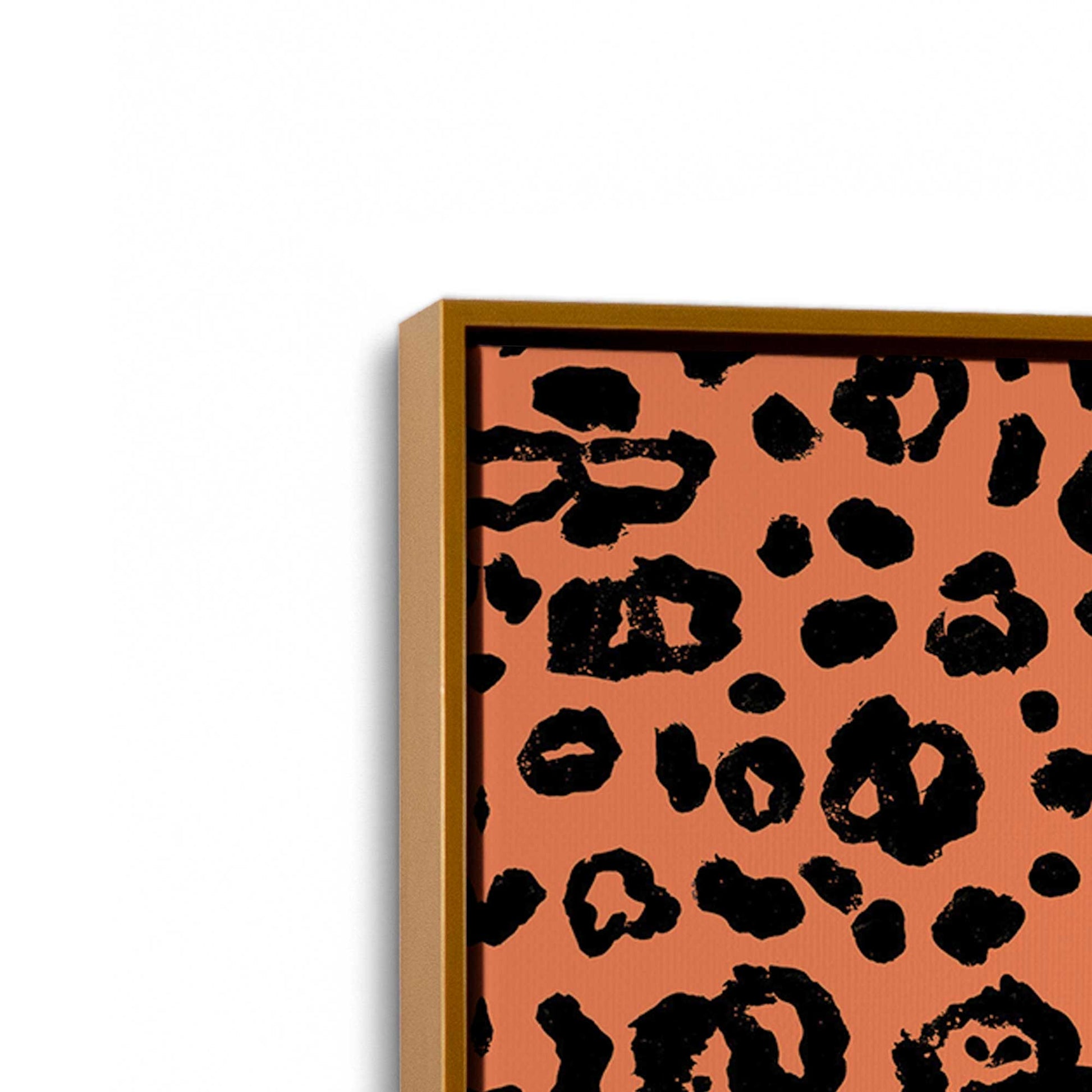 [Color:Polished Gold], Picture of art in a Polished Gold frame at an angle