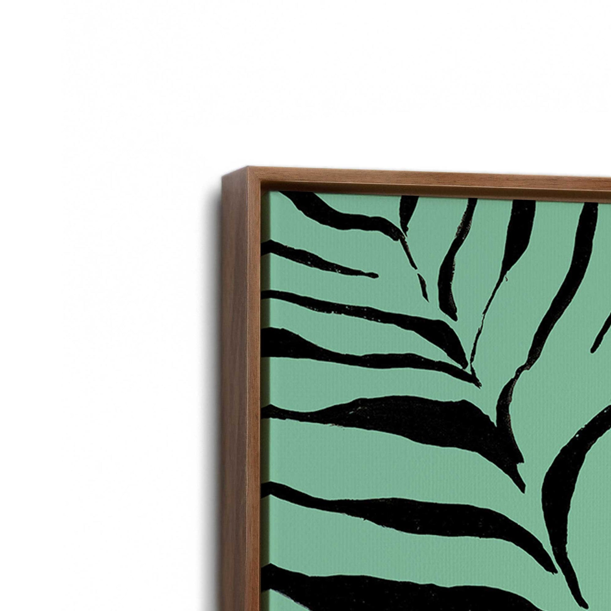 [Color:Walnut], Picture of art in a Walnut frame at an angle