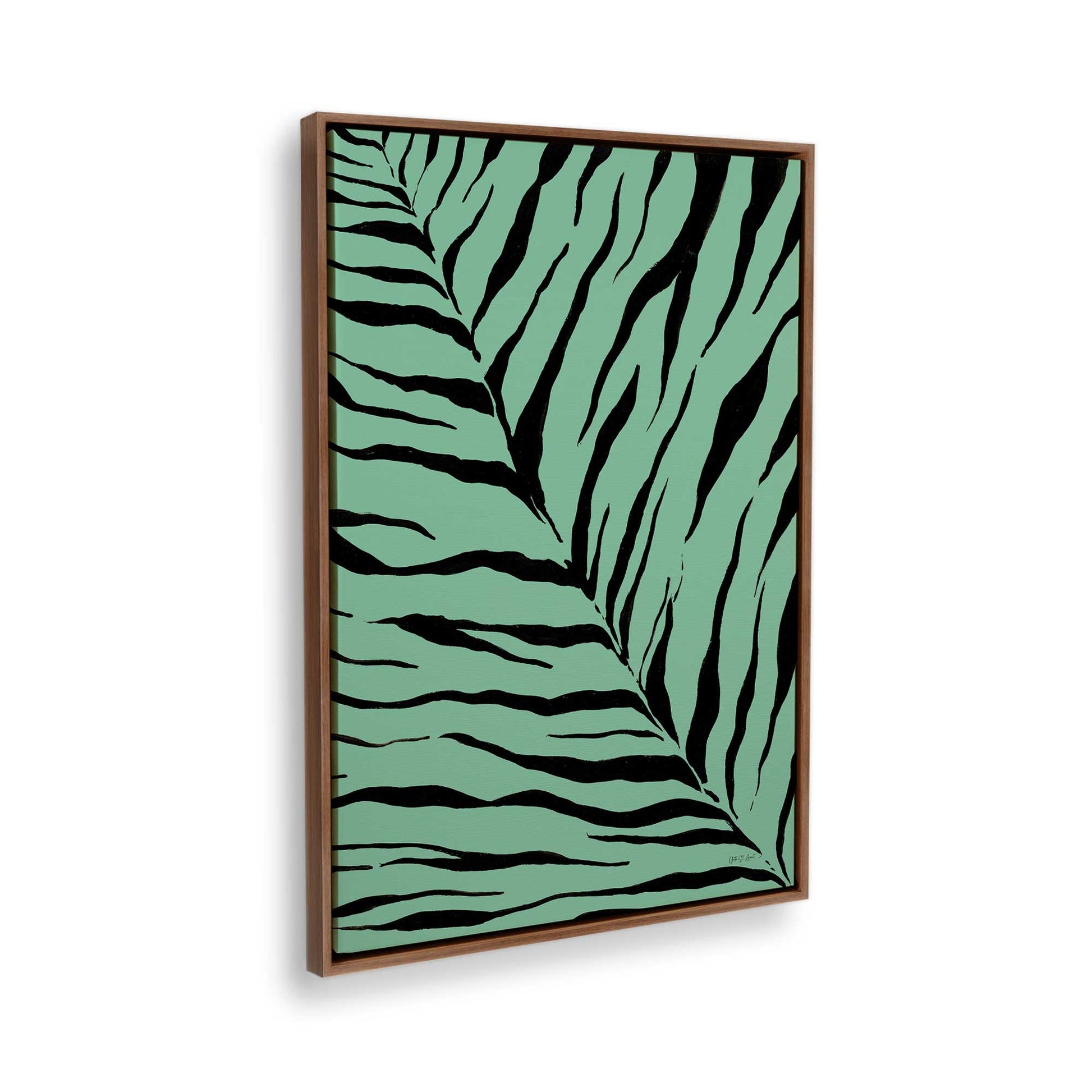 [Color:Walnut], Picture of the corner of the art