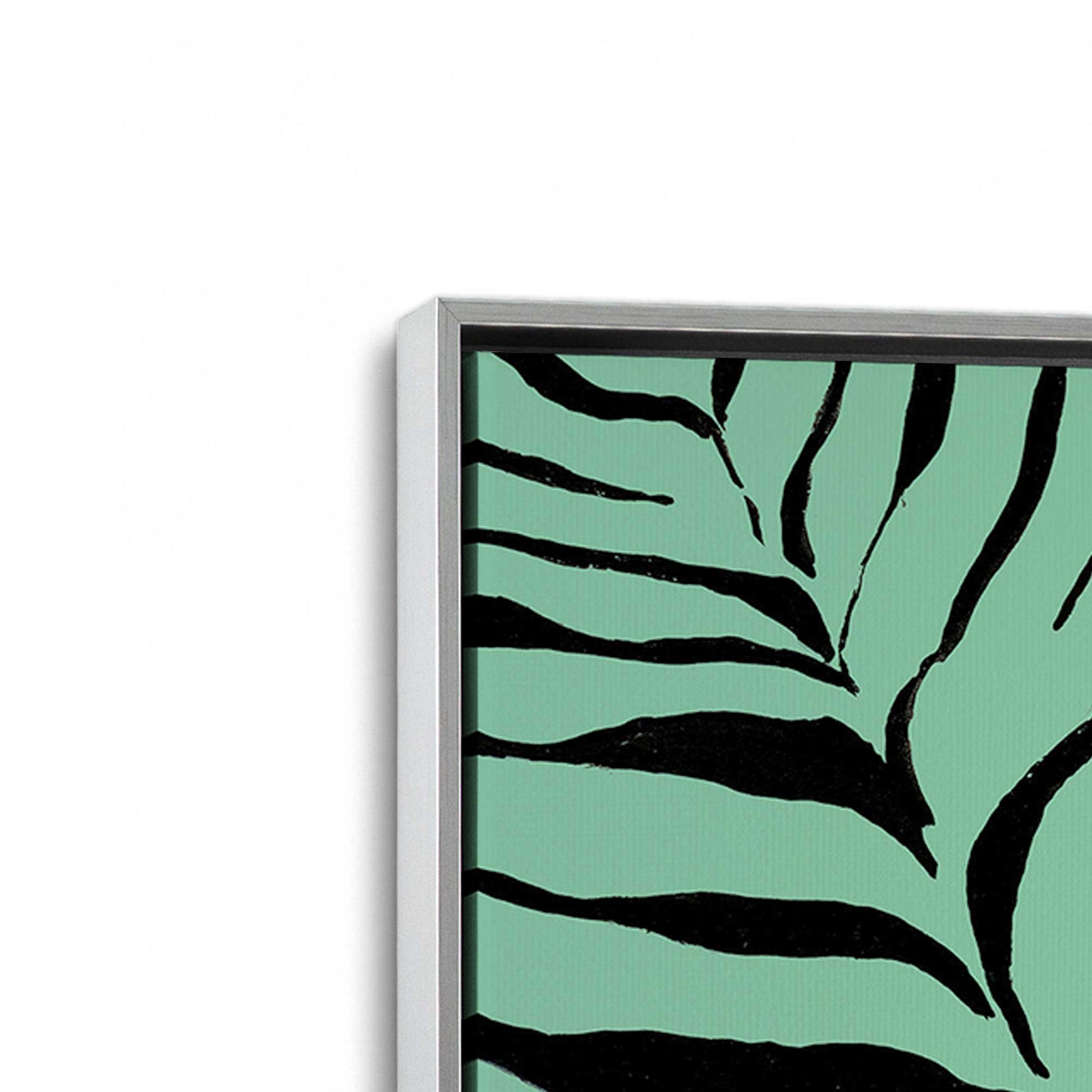 [Color:Polished Chrome], Picture of art in a Polished Chrome frame at an angle