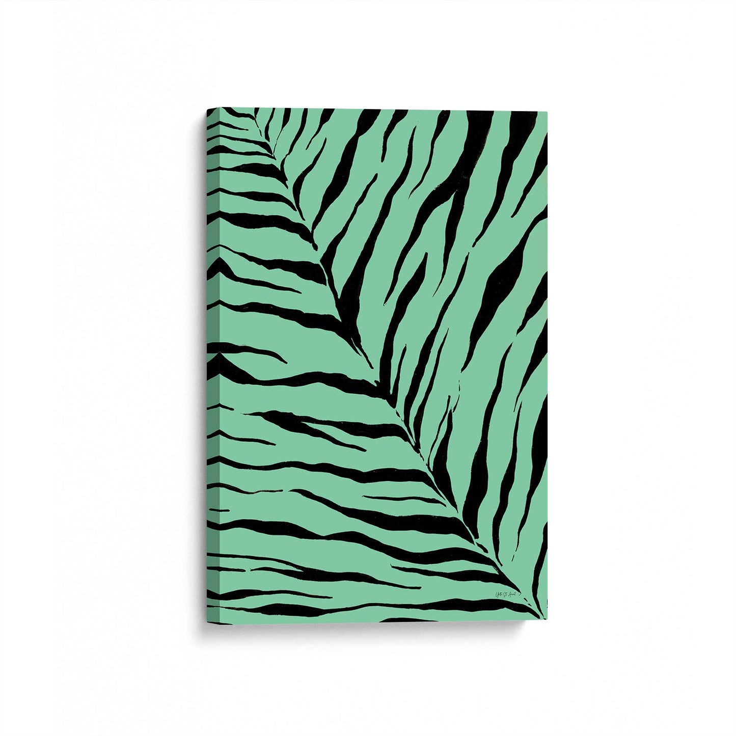 [Color:Stretched Canvas], Picture of art at an angle