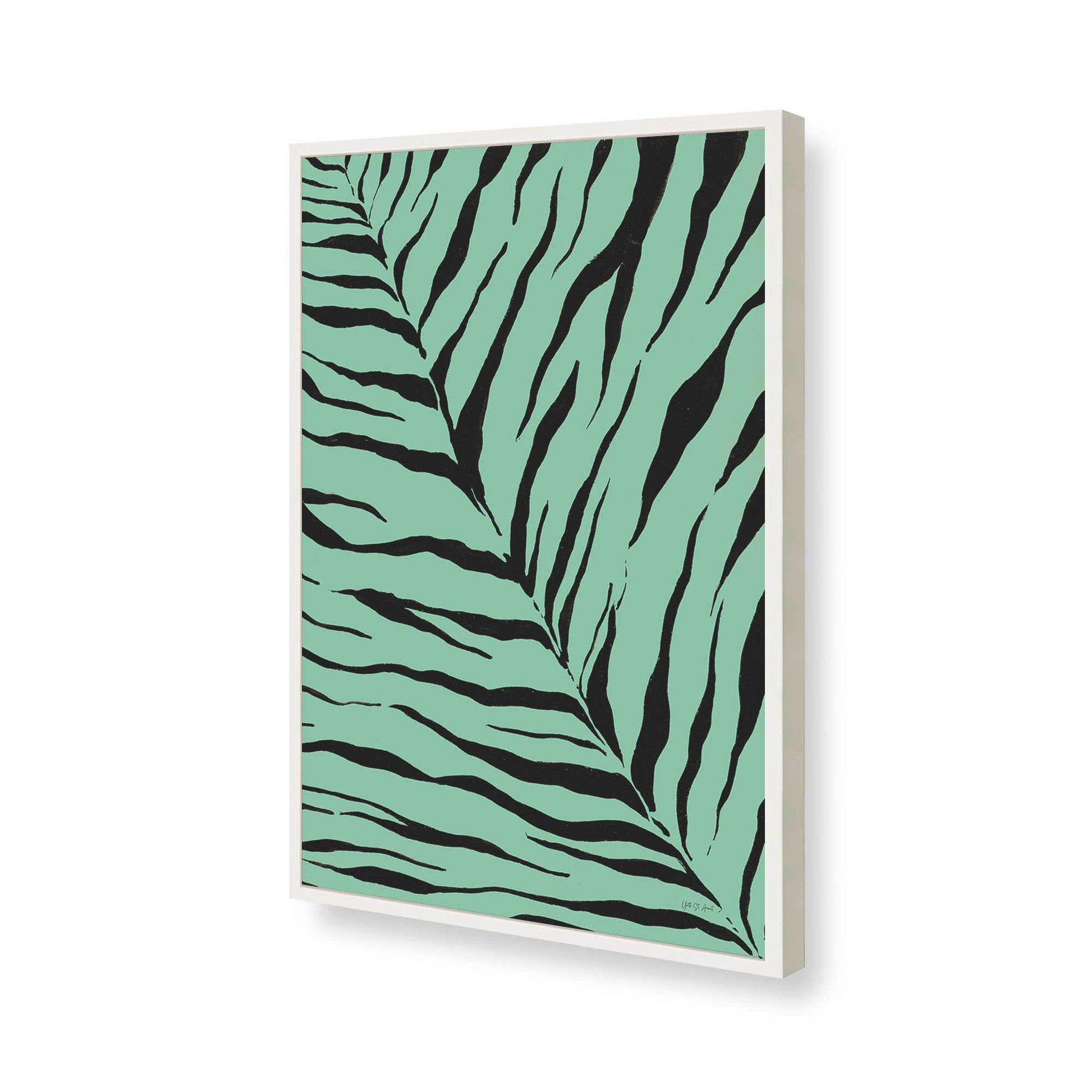 [Color:Opaque White], Picture of art in a Opaque White frame of the corner