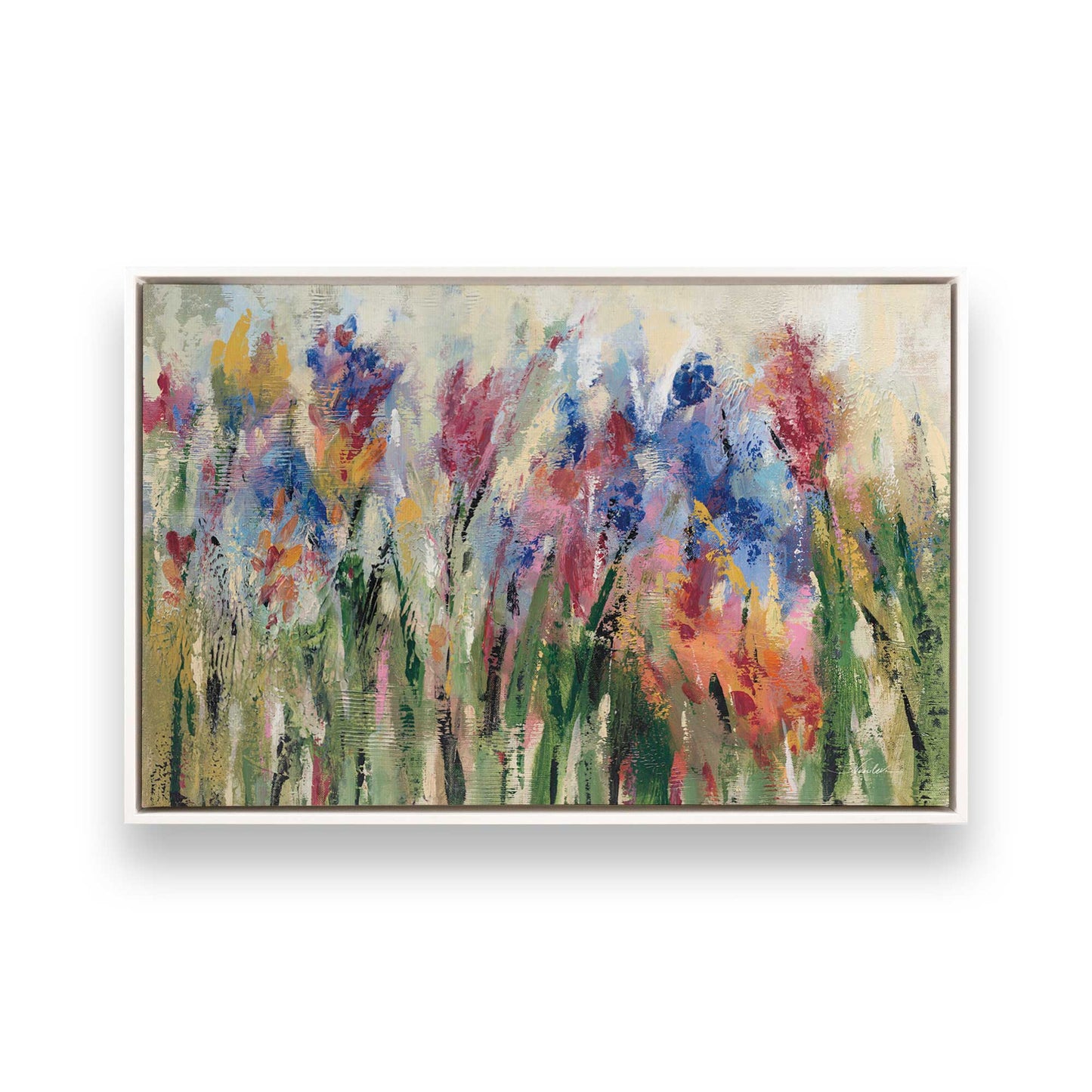 [Color:Opaque White], Picture of art in a White frame