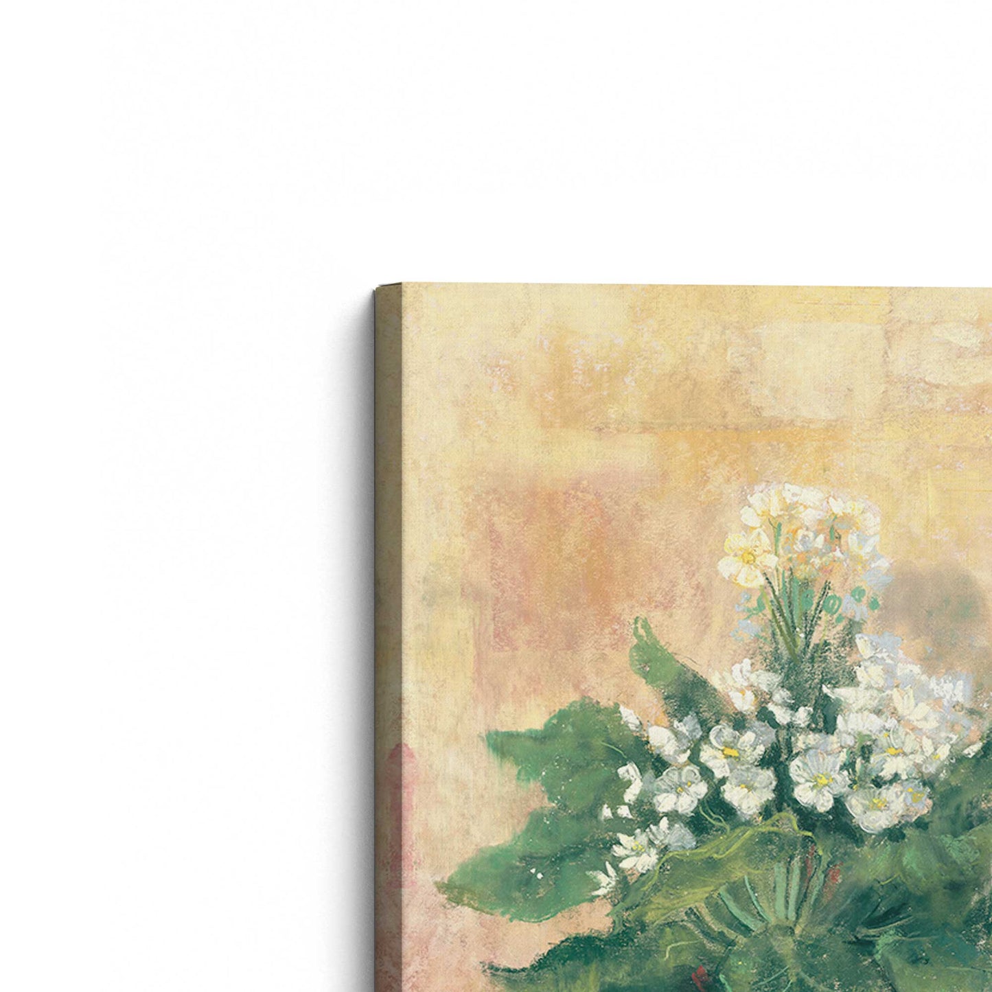 [Color:Stretched Canvas], Picture of the corner of the art