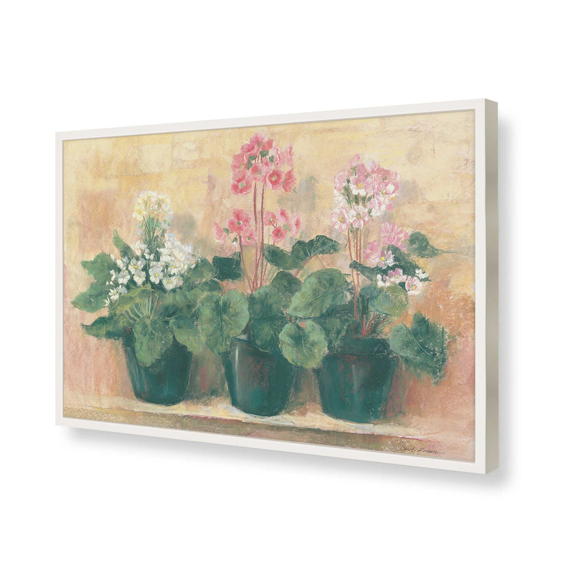 [Color:Opaque White], Picture of art in a Opaque White frame of the corner