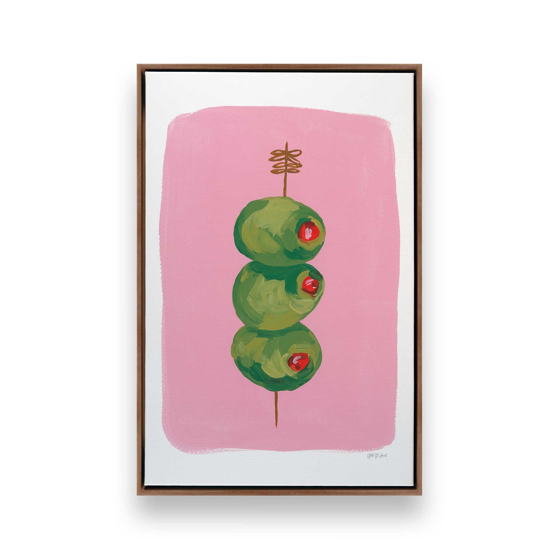 [Color:Walnut], Picture of art in a Walnut frame