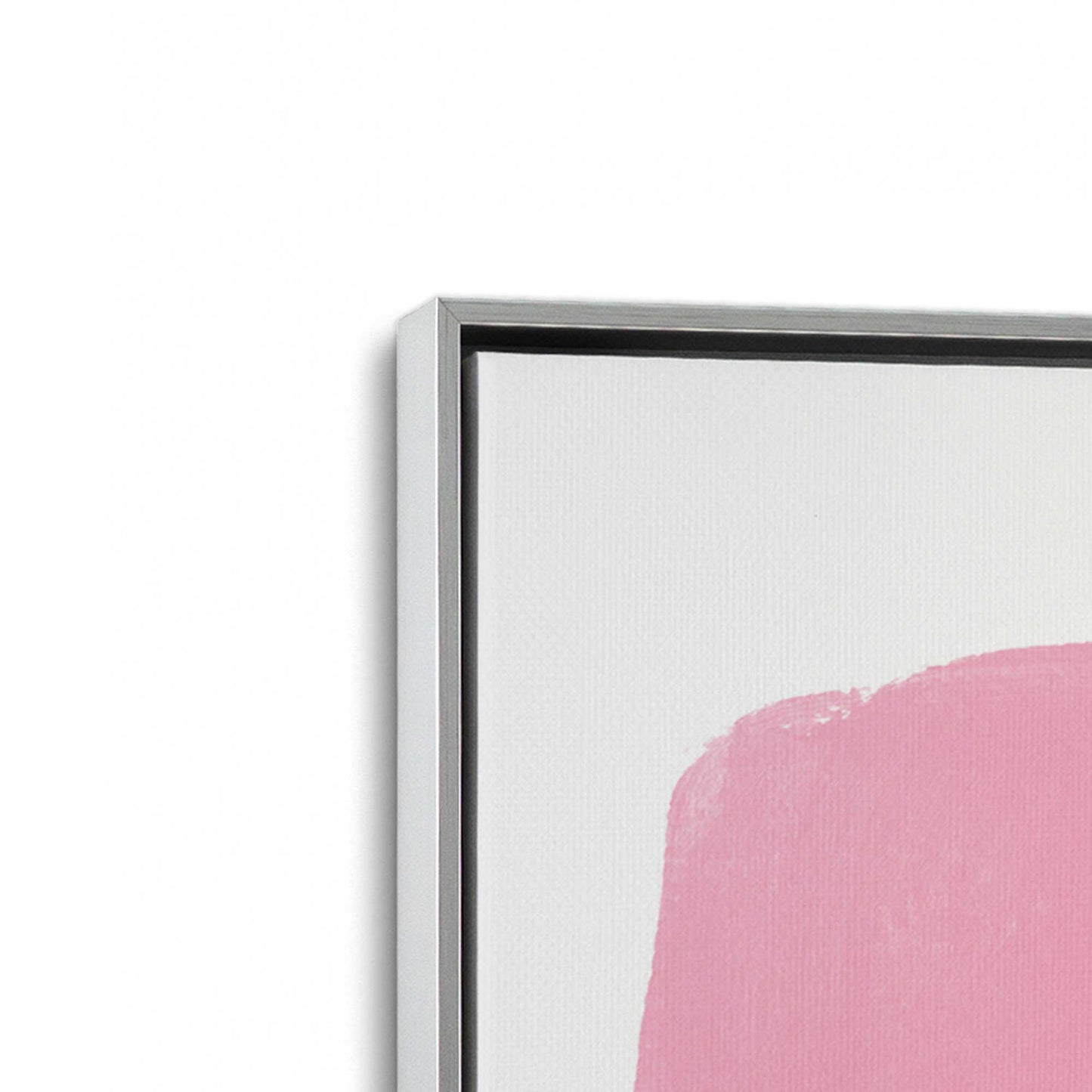 [Color:Polished Chrome], Picture of art in a Polished Chrome frame at an angle