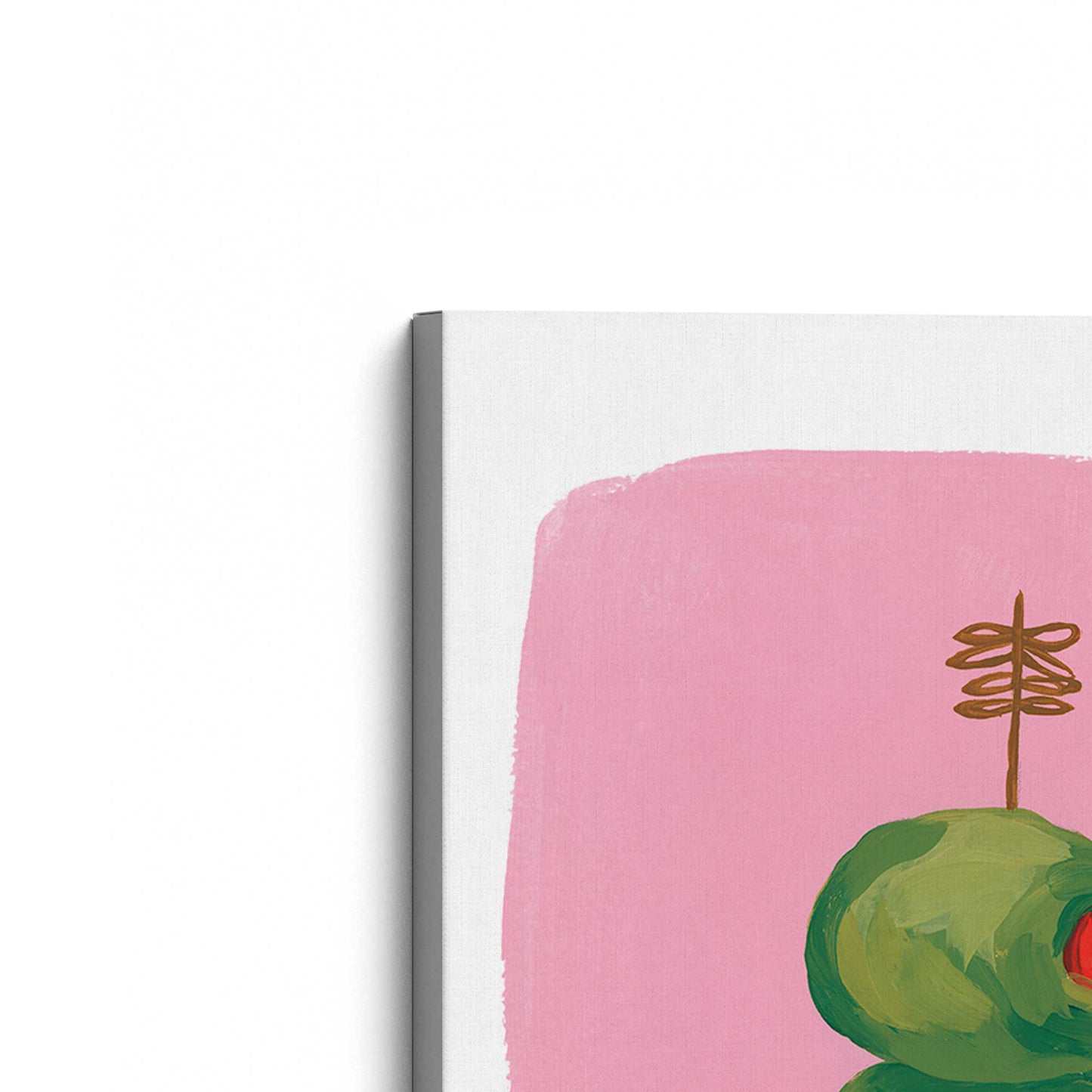 [Color:Stretched Canvas], Picture of the corner of the art